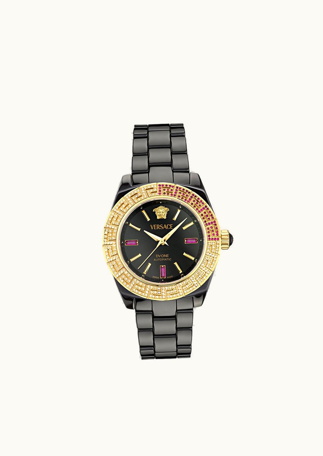 Versace Dv One Automatic Diamond Watch Black