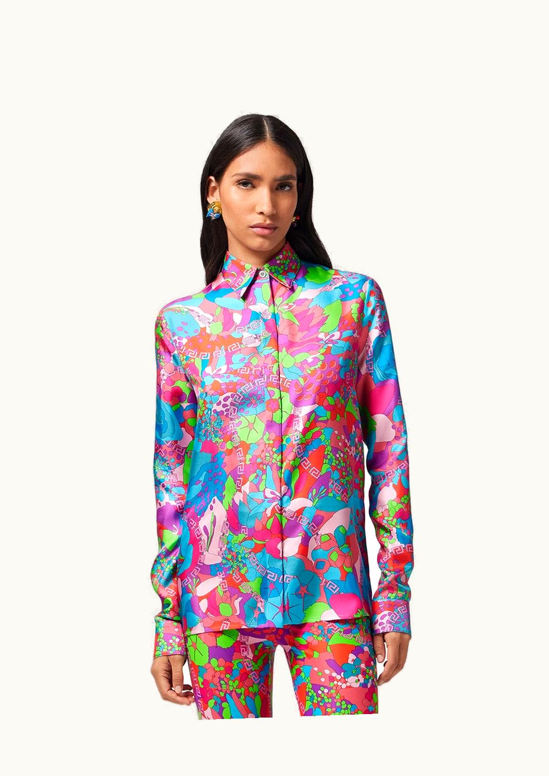 Versace Versace Floral Summer Silk Shirt Print - Dua Lipa x Versace Collection Edition
