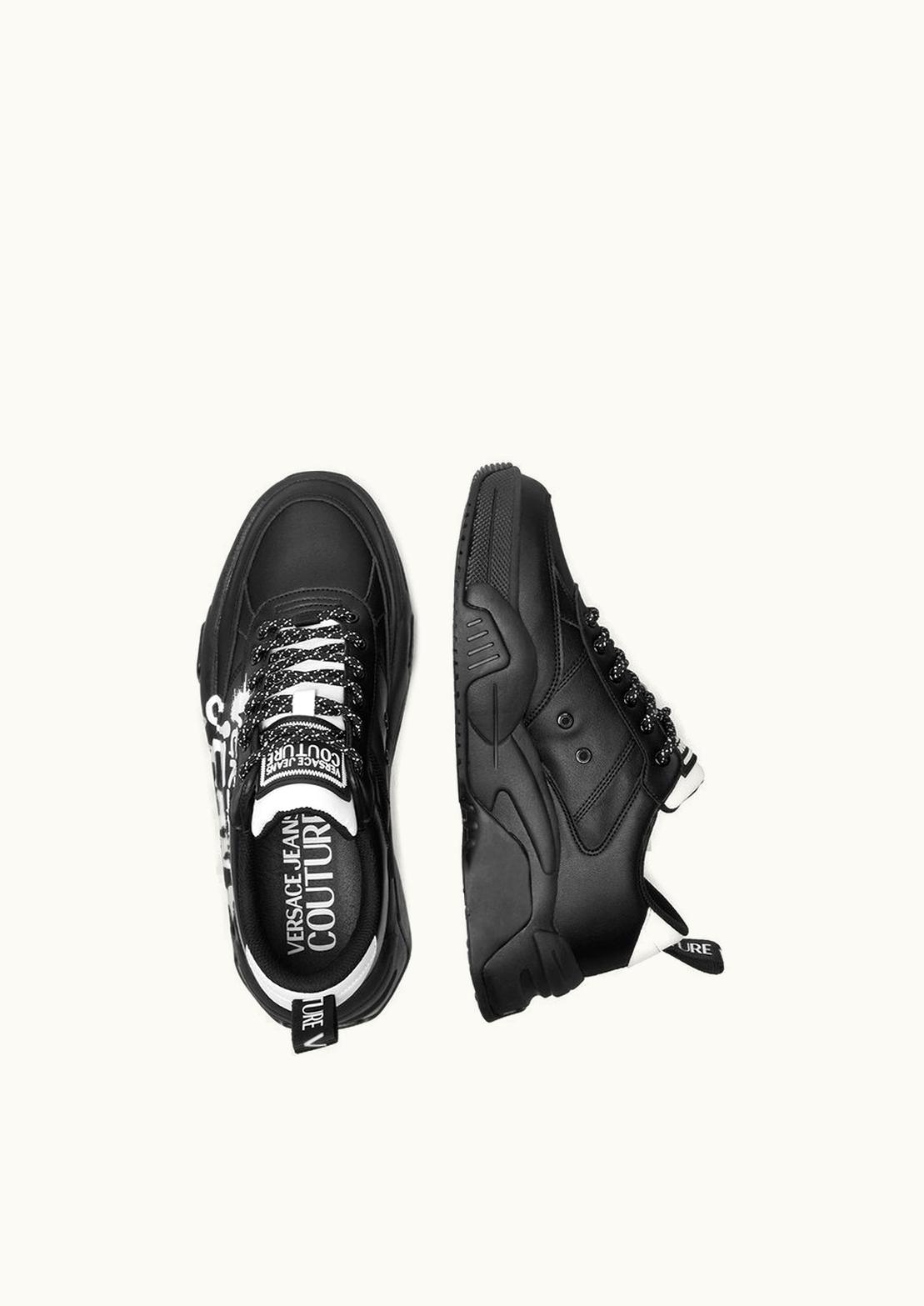Versace Versace Graffiti Stargaze Trainers Black, Print