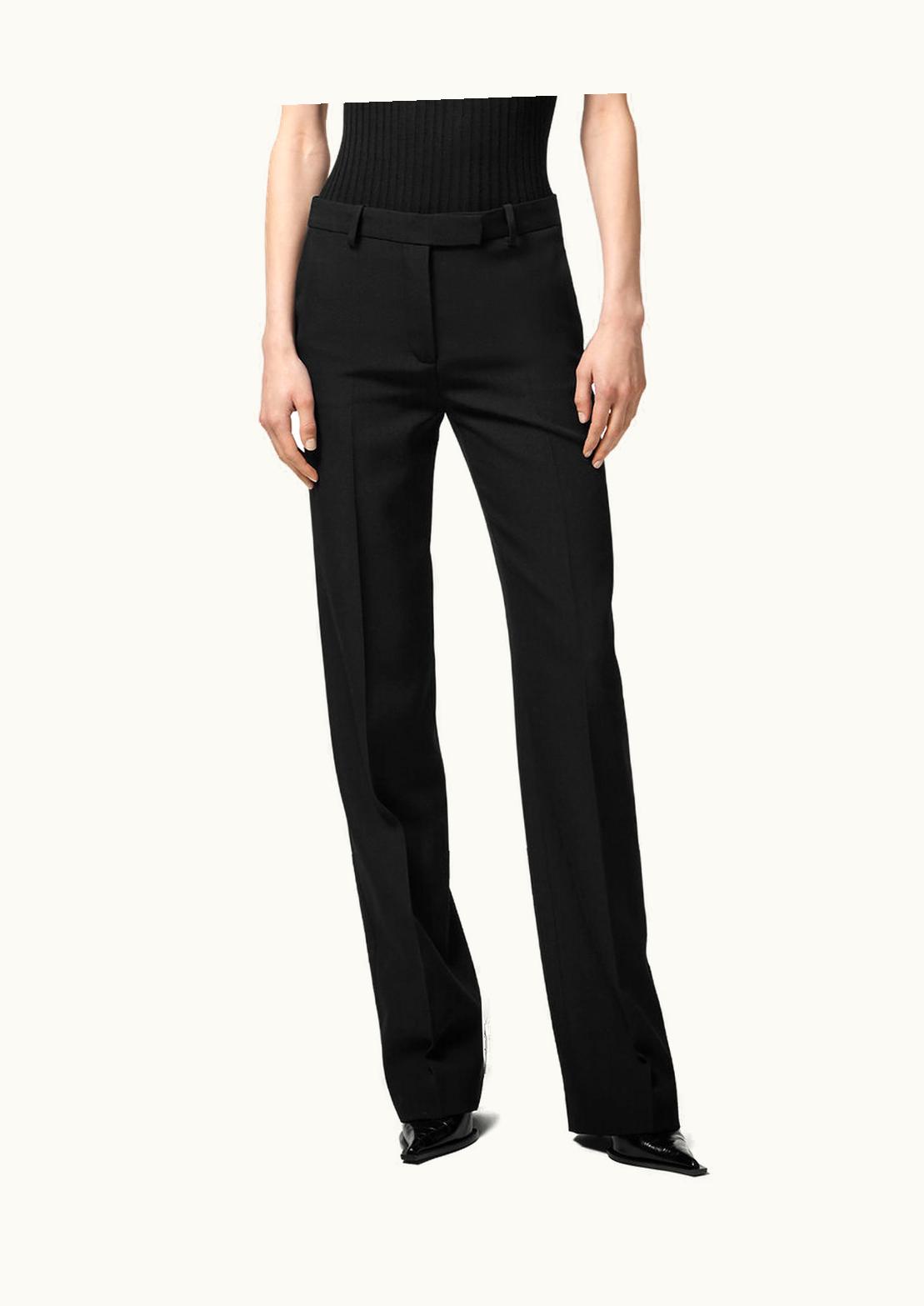 Versace Versace Grain De Poudre Straight-Leg Trousers Black