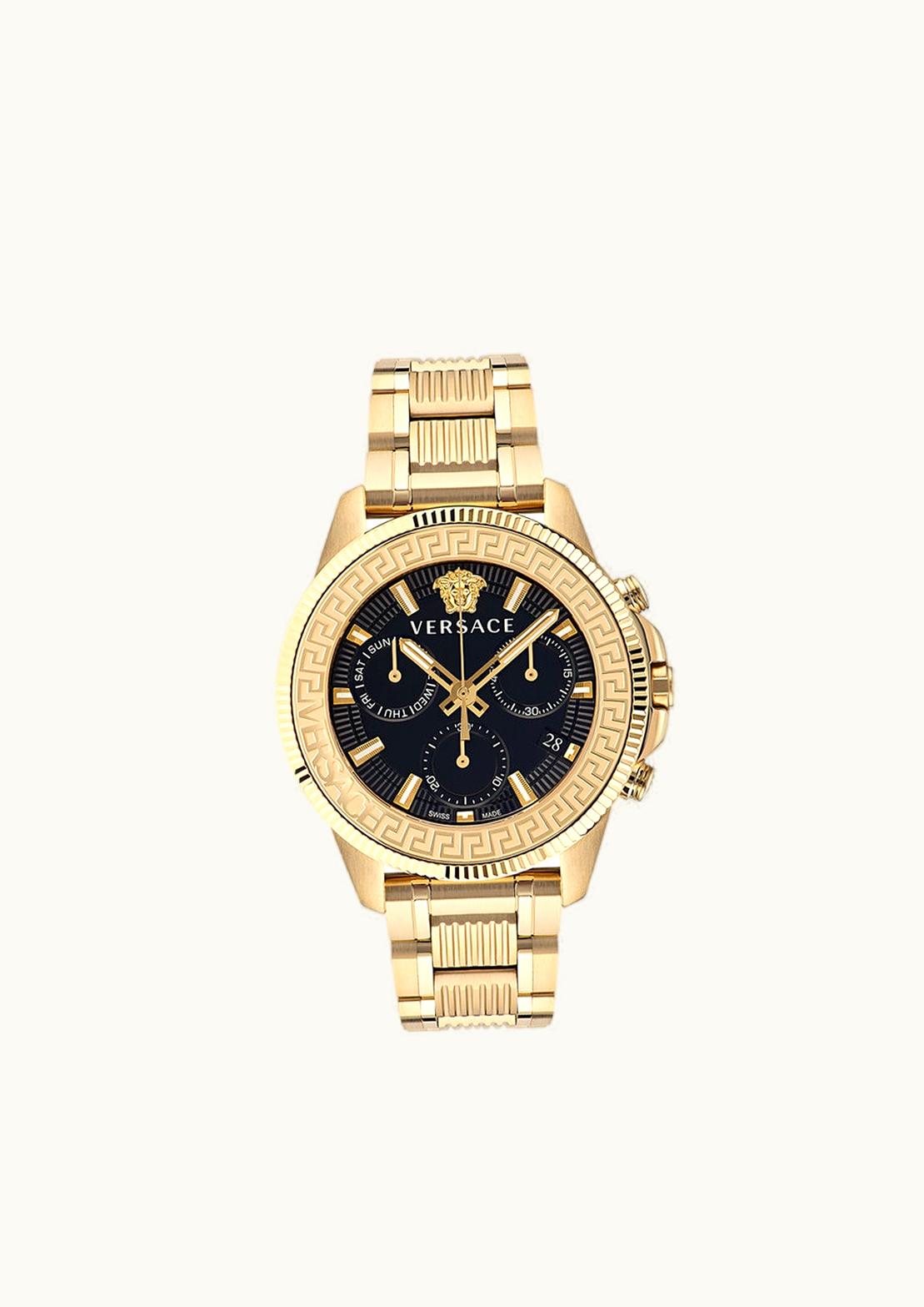 Versace Versace Greca Action Chrono Watch Gold