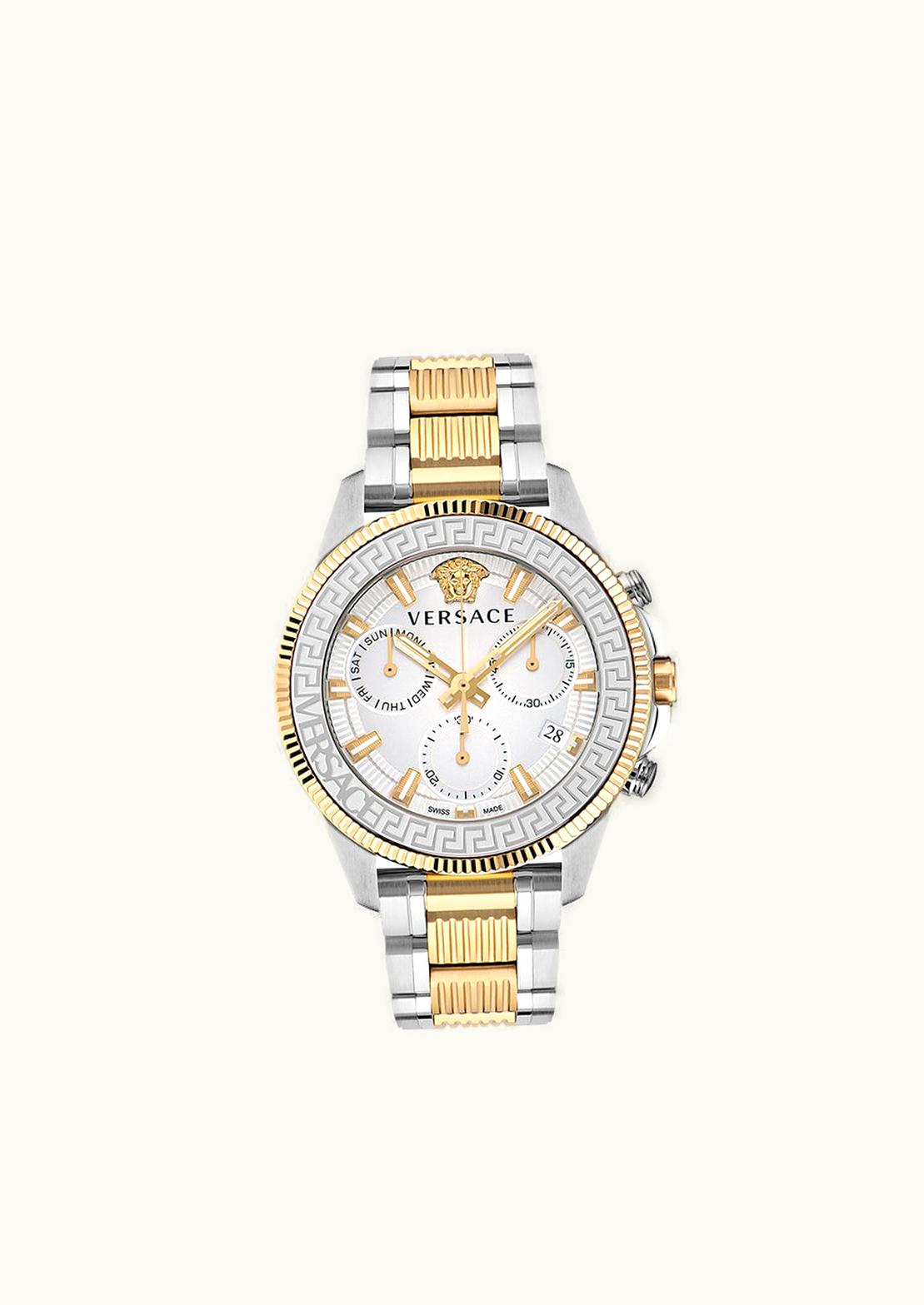 Versace Versace Greca Action Chrono Watch Gold, Silver