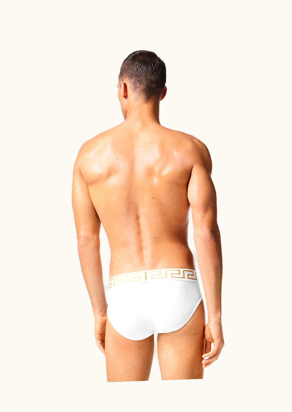 Versace Versace Greca Border Briefs 2-Pack White, Black