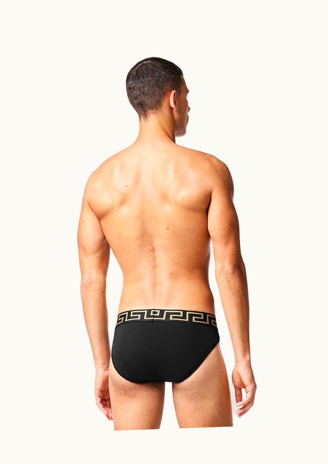 Versace Versace Greca Border Medusa Briefs 3-Pack Black