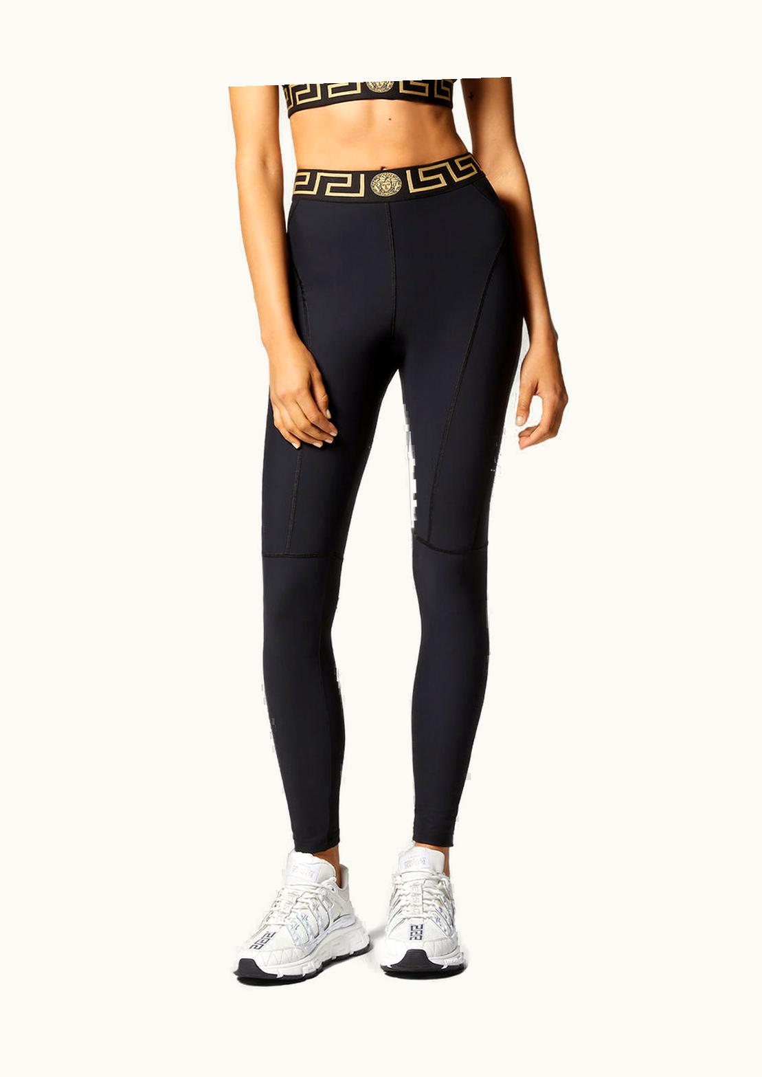 Versace Versace Greca Border Gym Leggings Black