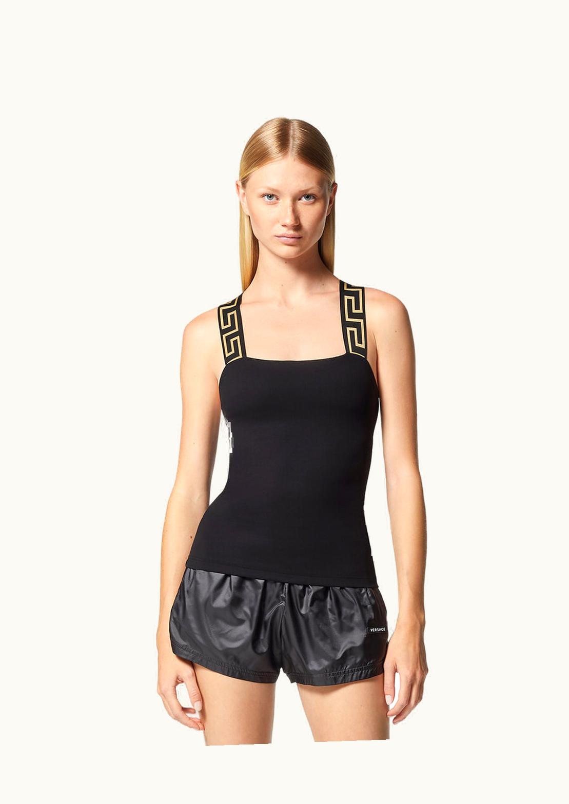 Versace Versace Greca Border Gym Tank Top Black