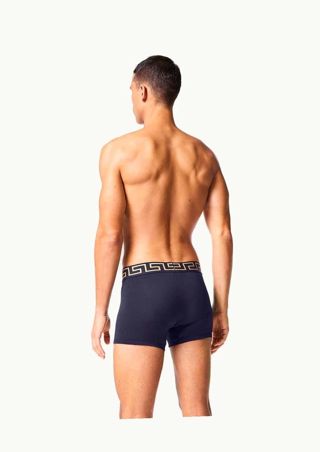 Versace Versace Greca Border Long Trunks Blue Luxury Underwear