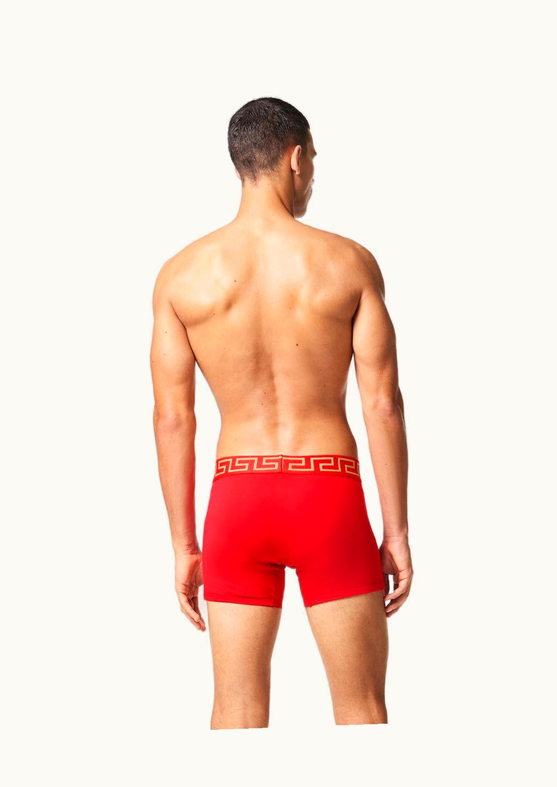 Versace Versace Greca Border Long Trunks Red