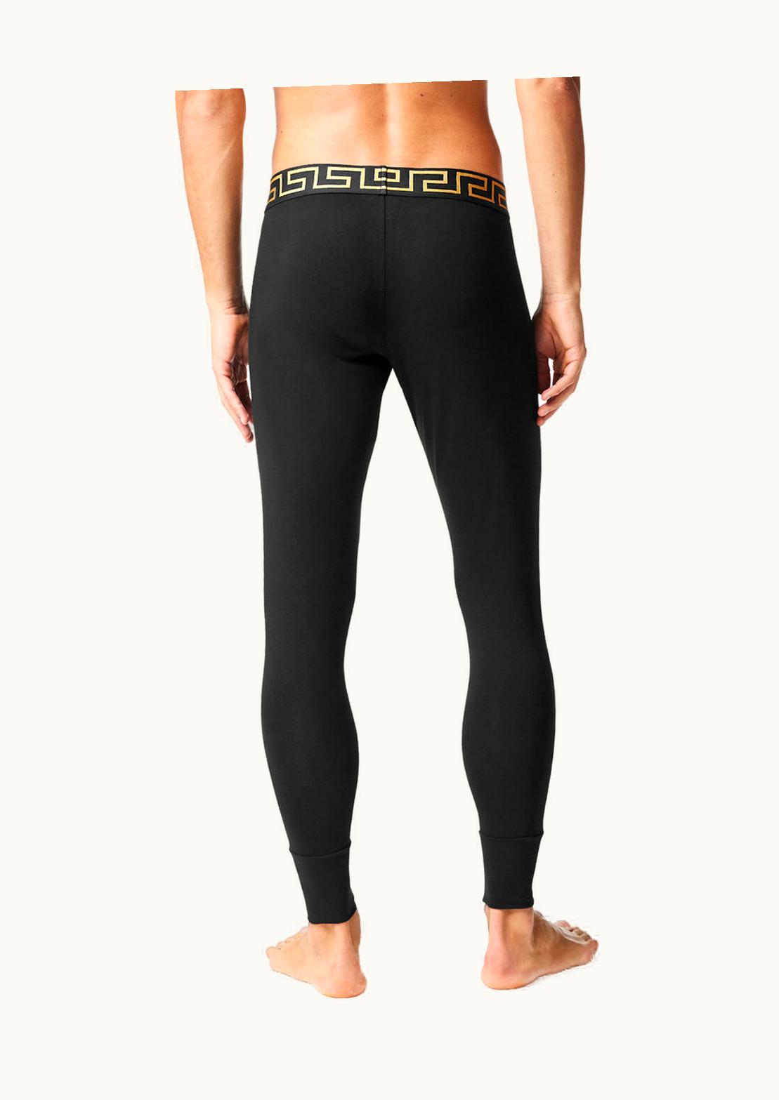 Versace Versace Greca Border Long Underwear Black