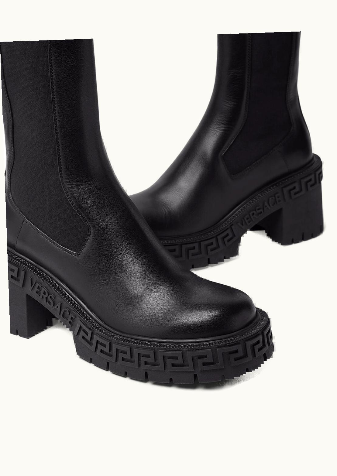 Versace Versace Greca Chelsea Boots Black
