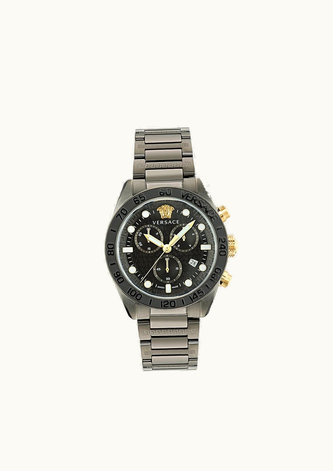 Versace Versace Greca Dome Chrono Watch Gray