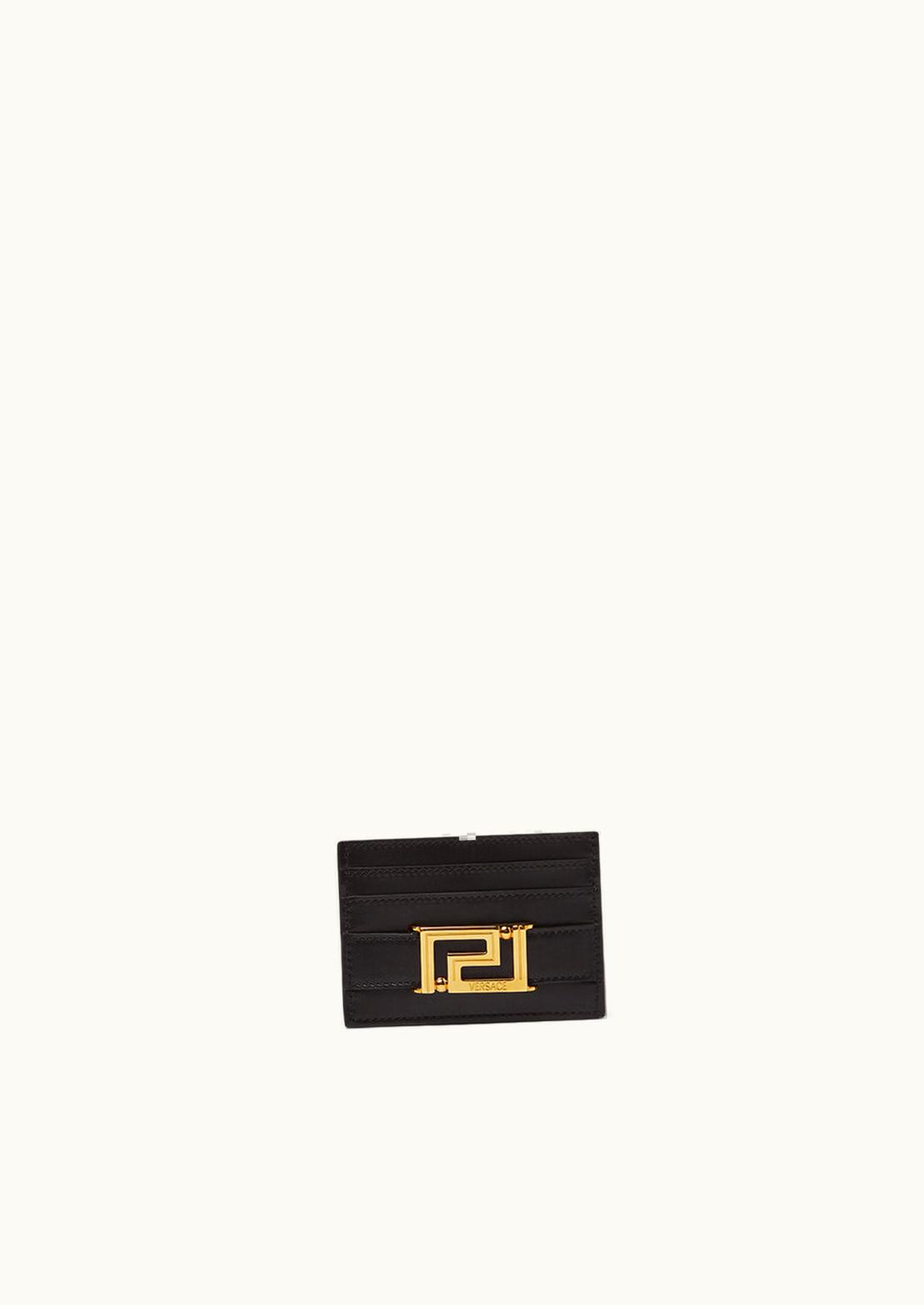 Versace Versace Greca Goddess Card Holder Black, Gold