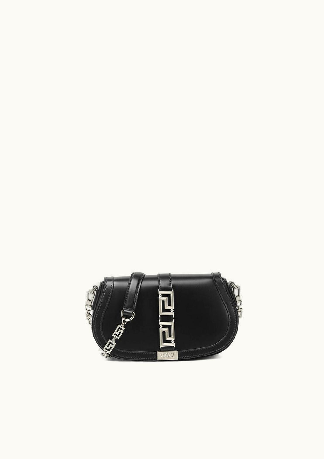 Versace Versace Greca Goddess Shoulder Bag Black, Silver