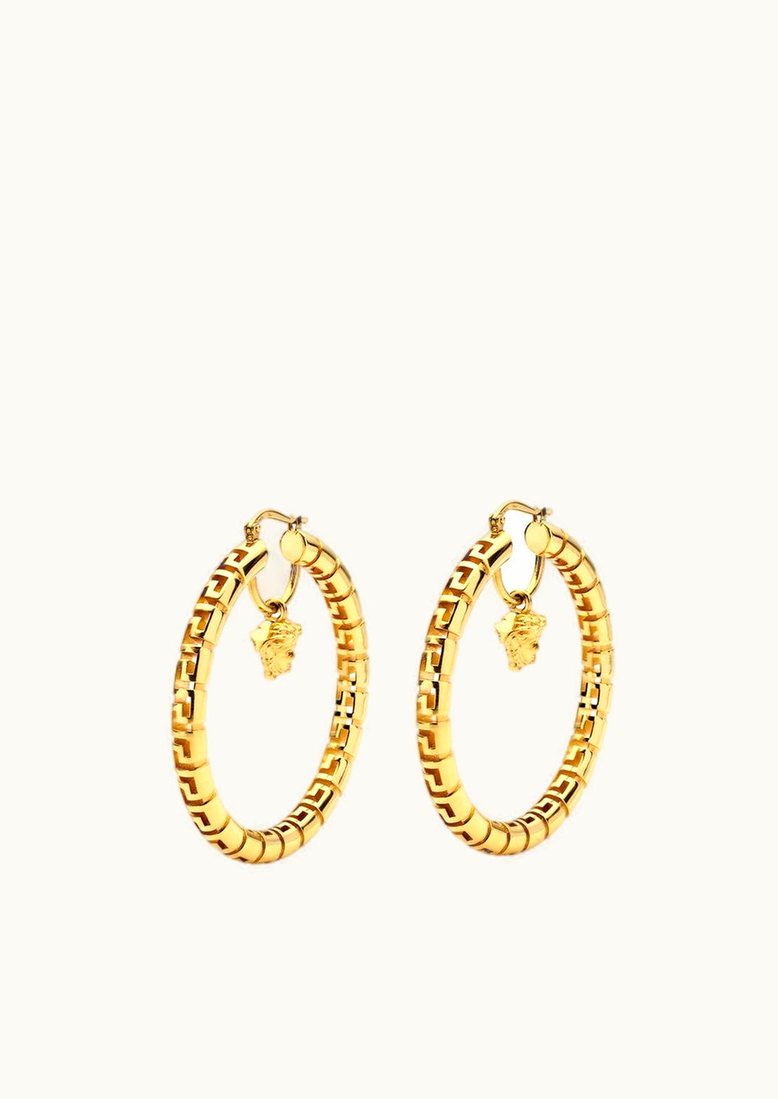 Versace Versace Greca Hoop Earrings Gold