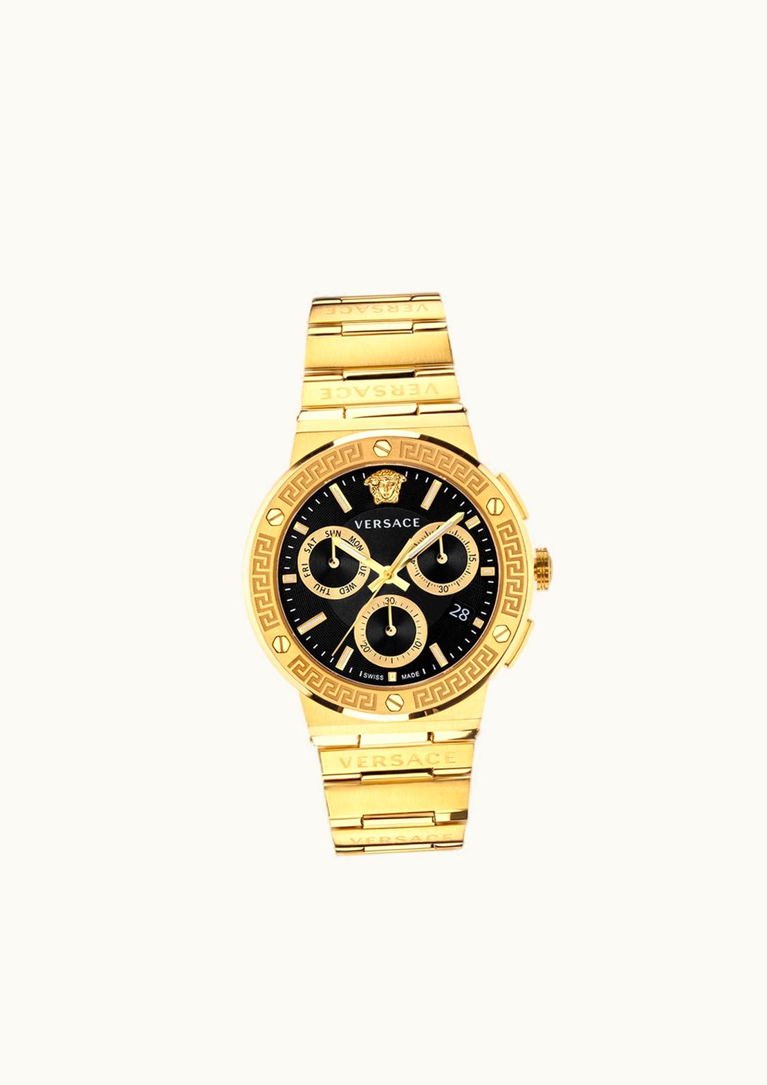 Versace Versace Greca Logo Chrono Watch Gold