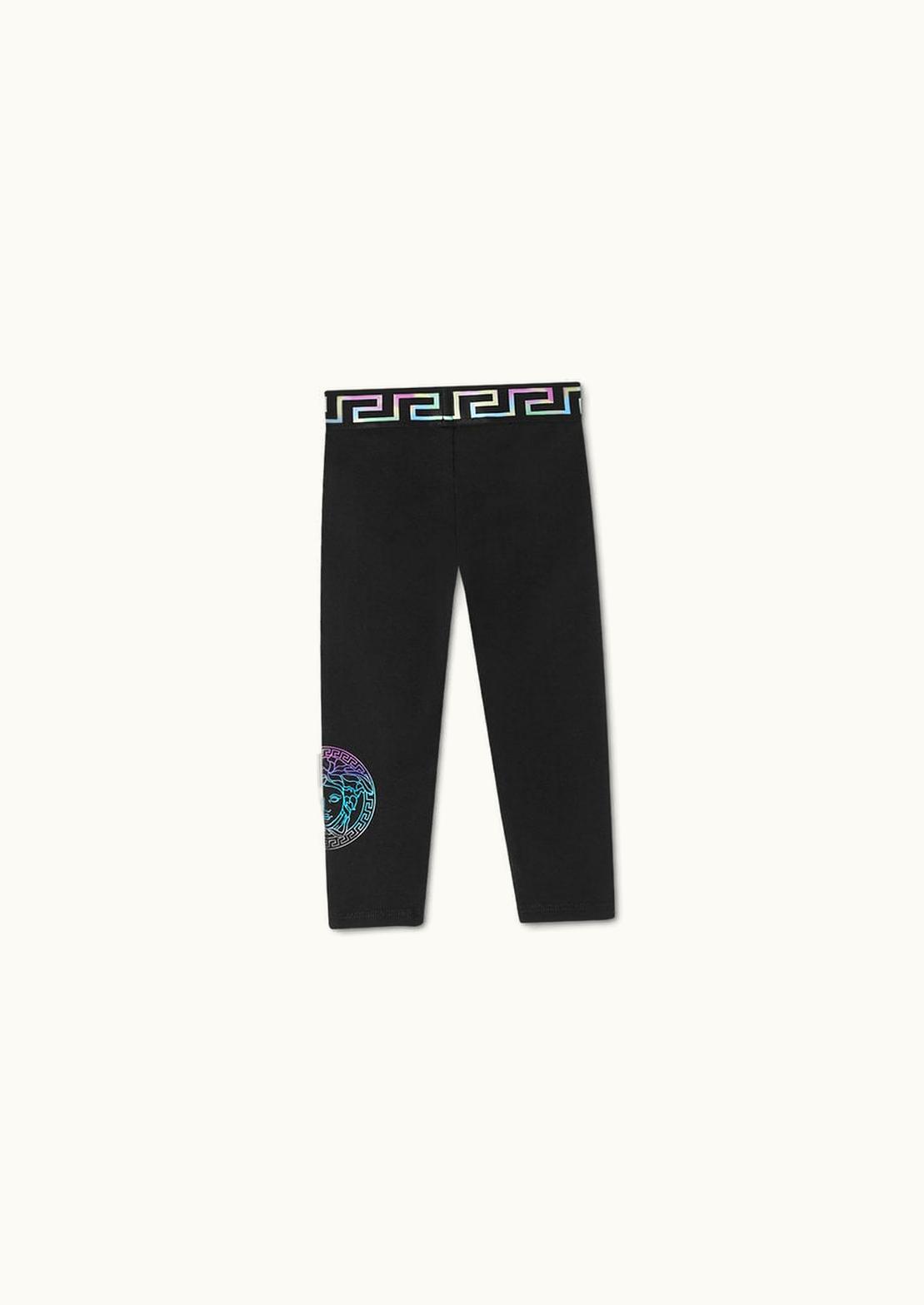 Versace Versace Greca Medusa Baby Leggings Print, Black