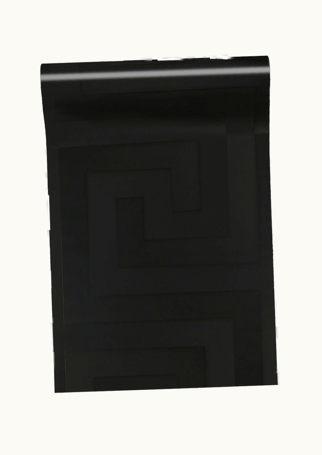 Versace Versace Greca Print Wallpaper Black