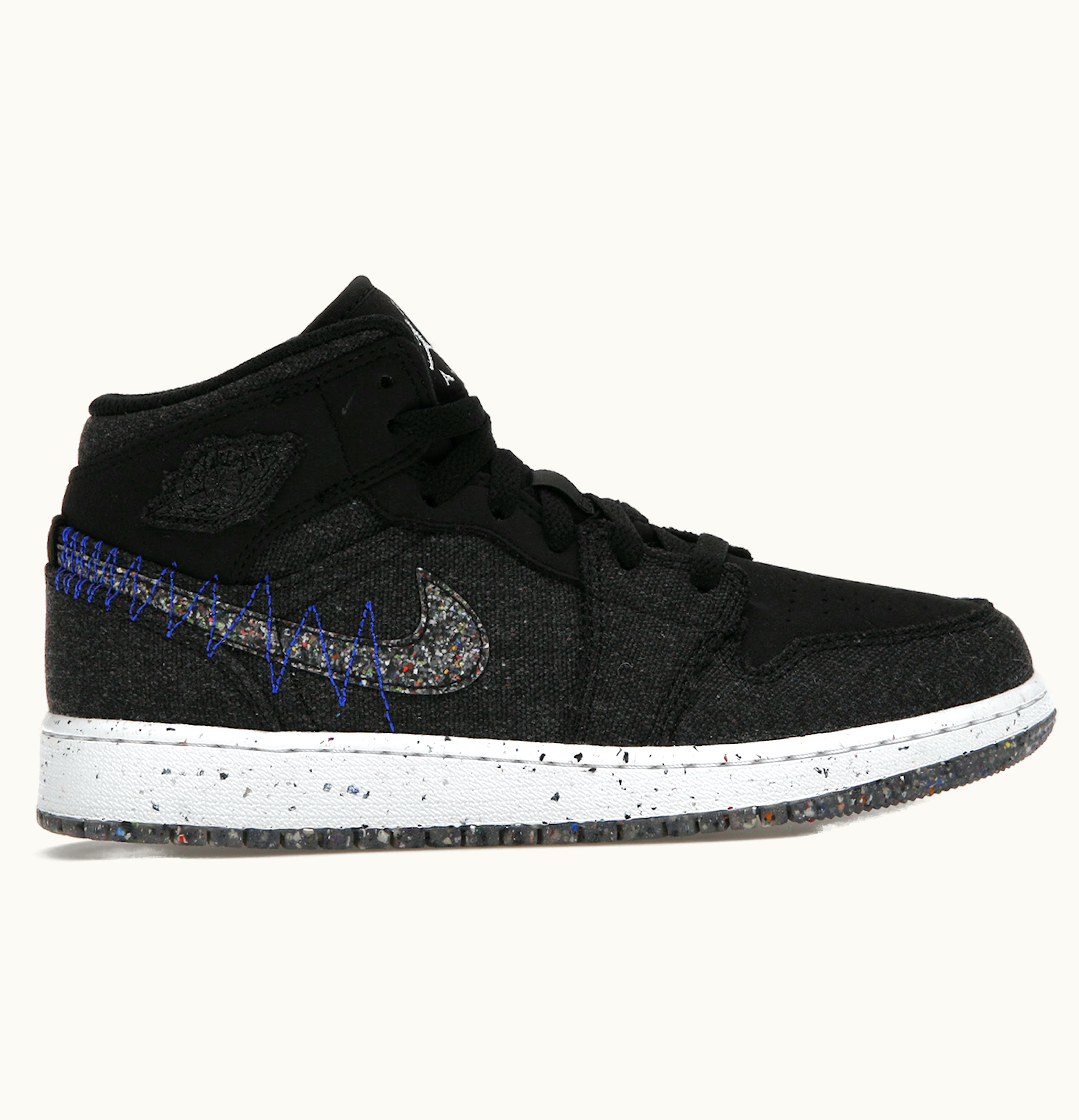 Jordan Air Jordan 1 Mid SE Crater Black GS