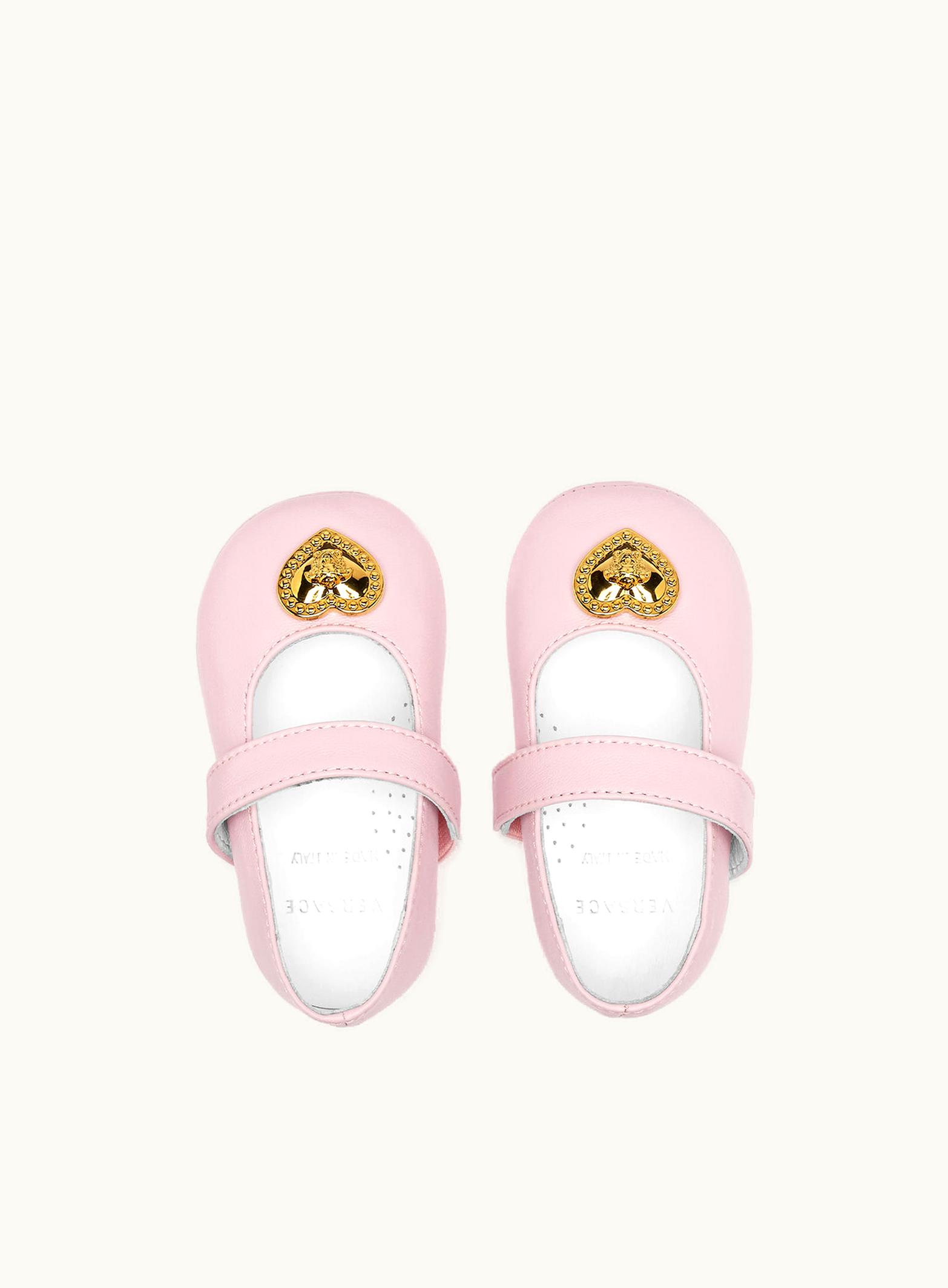 Versace Versace Heart Medusa Baby Ballerinas Pink