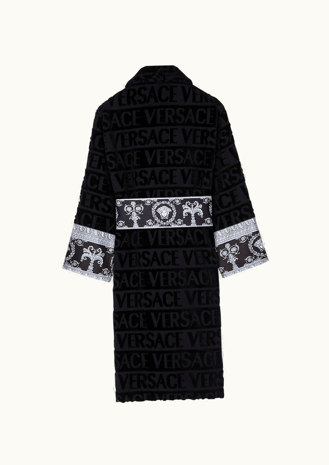 Versace Versace Allover Barocco Bathrobe Black