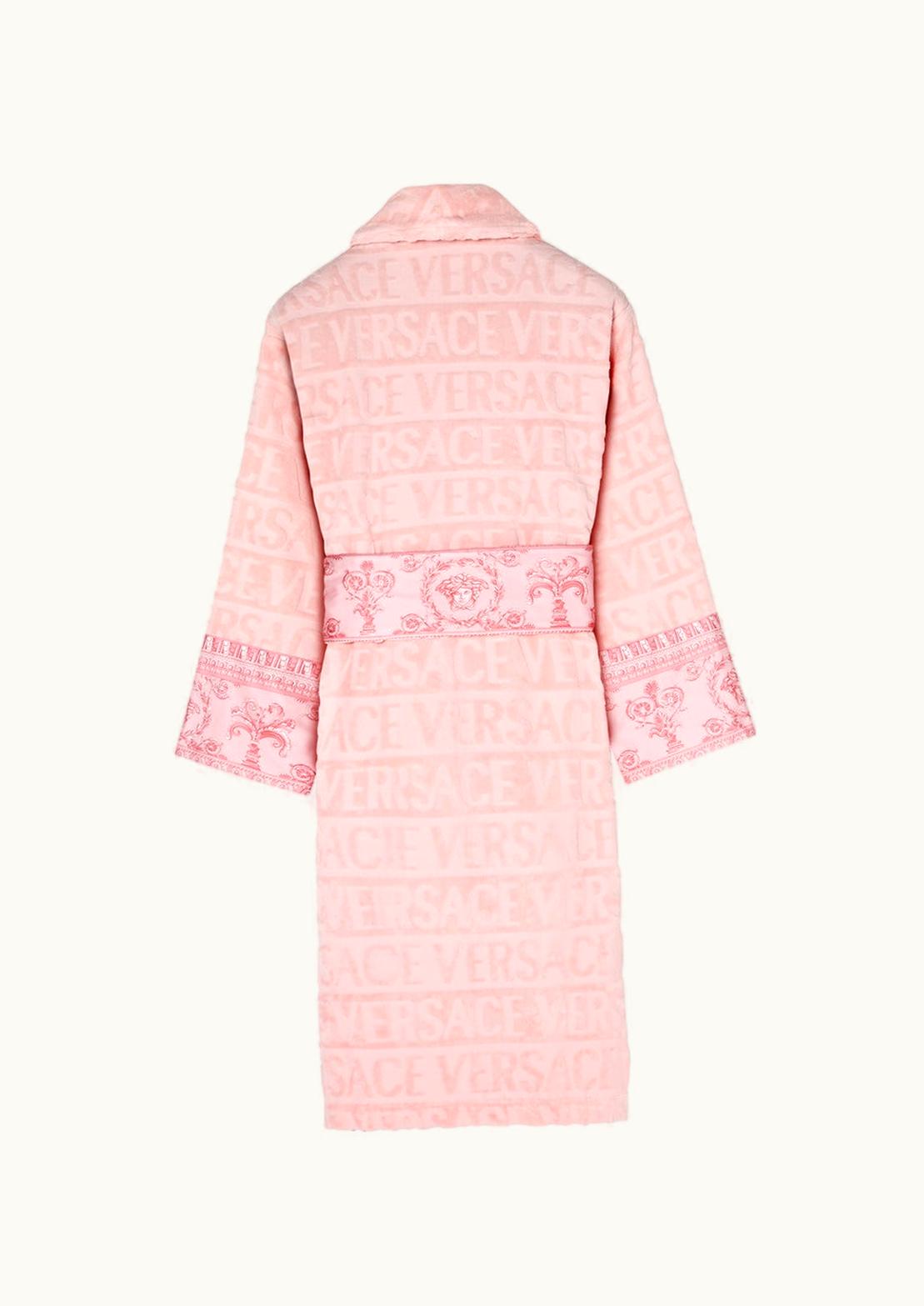 Versace Versace Barocco Logo Bathrobe Pink