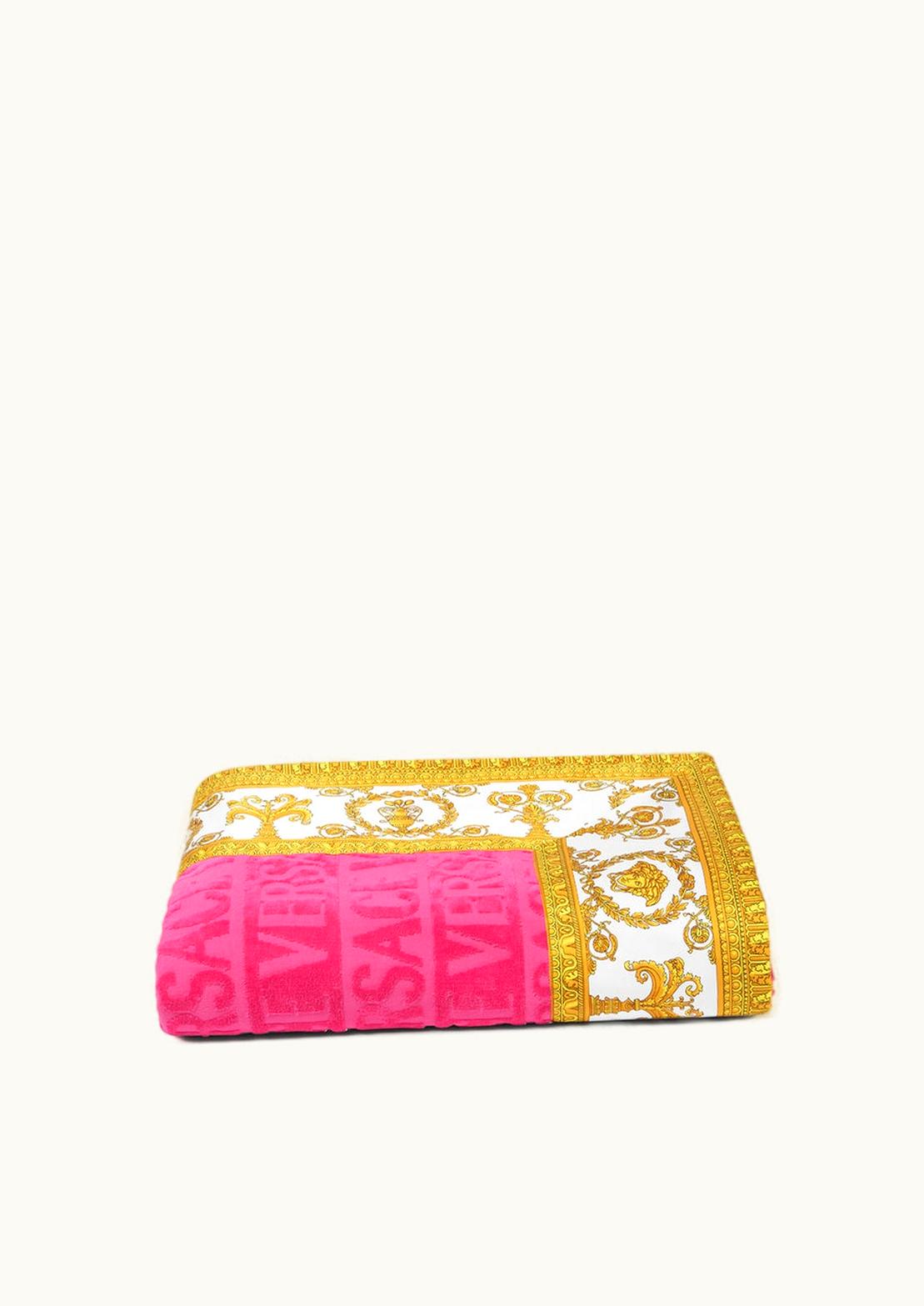 Versace Versace I ♡ Baroque Beach Towel Pink