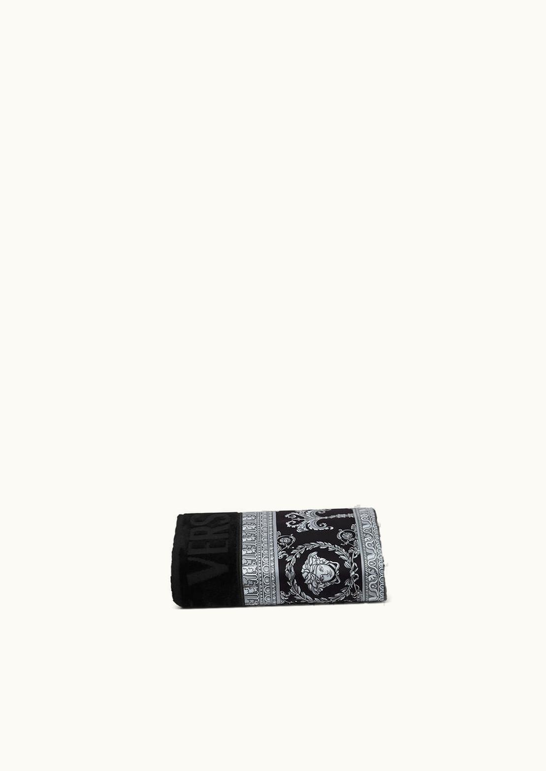 Versace Versace I ♡ Baroque Hand Towel Black ZTO601001-ZCOSP052_Z01_UNIC_5B780__