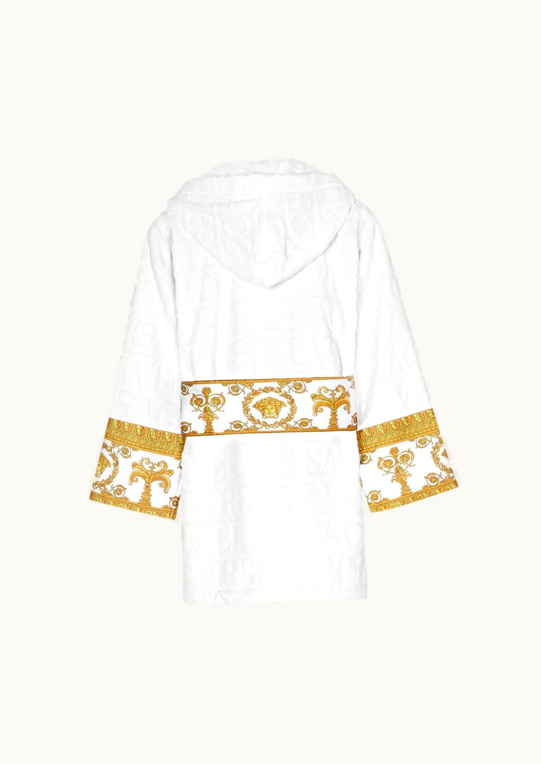 Versace Versace Allover I ♡ Baroque Terry Cloth Bathrobe White