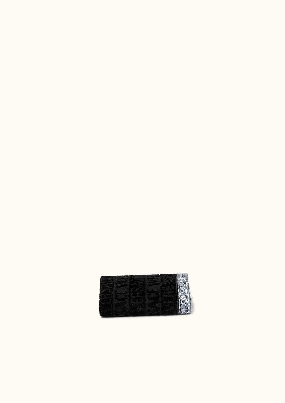 Versace Versace Allover Baroque Guest Towel Black