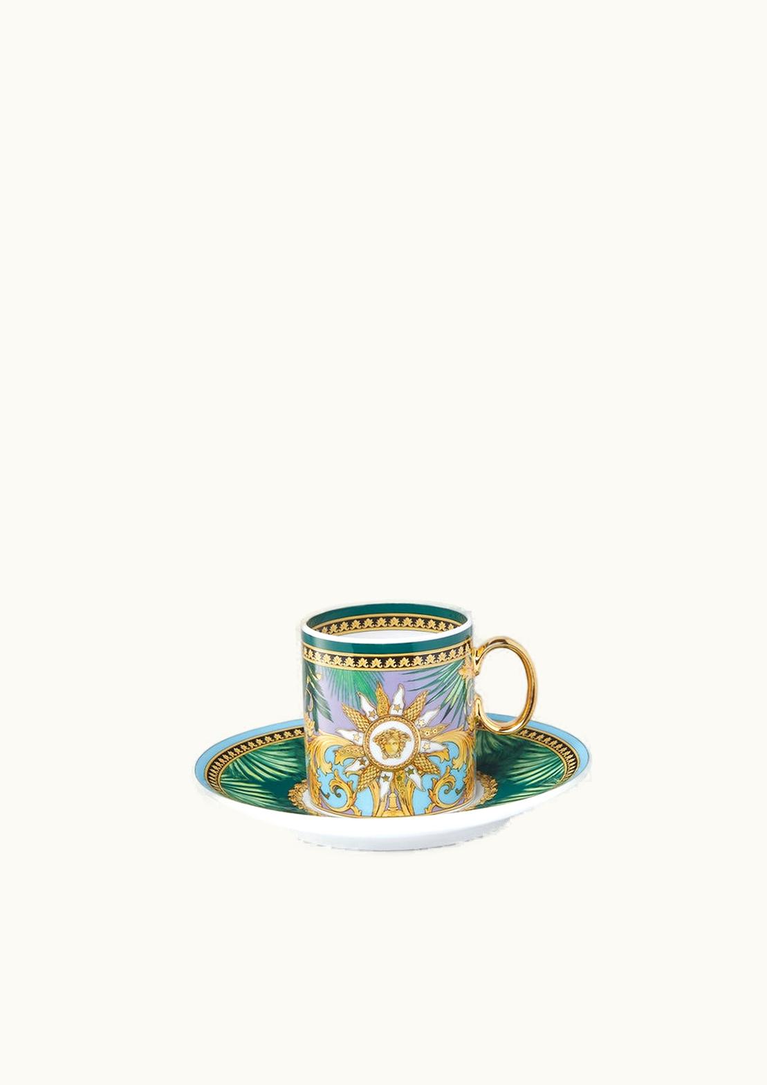 Versace Versace Jungle Animalier Espresso Cup & Saucer Print