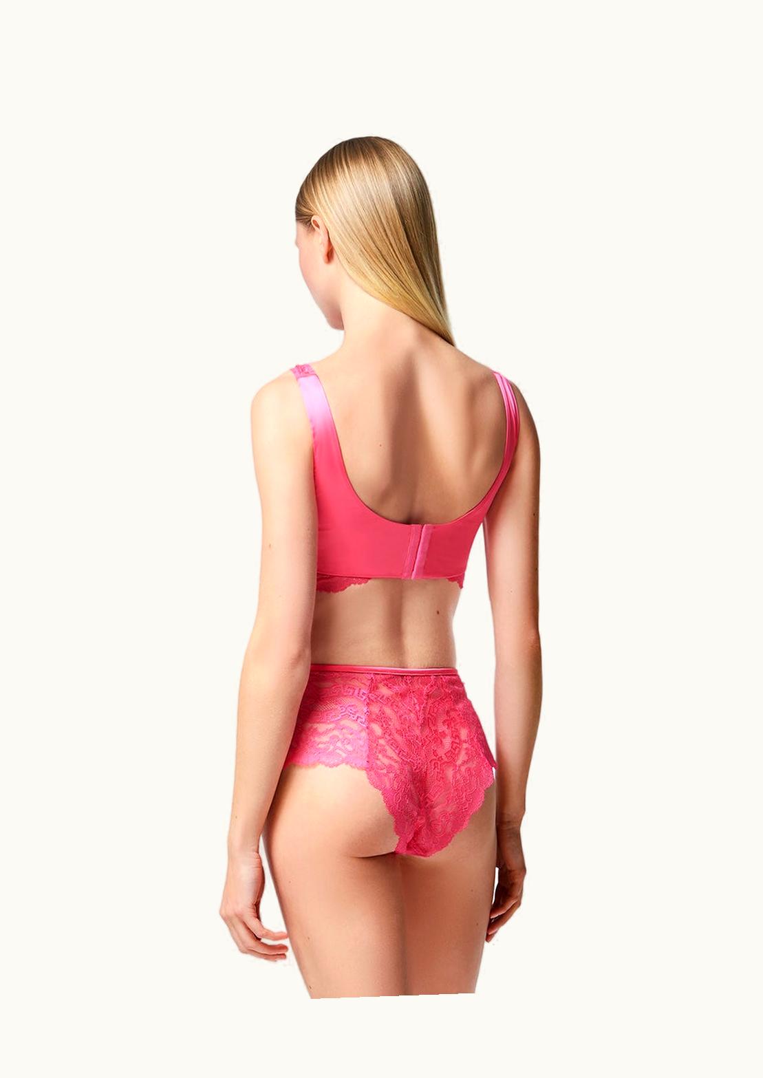 Versace Versace Lace Bustier Bralette Pink