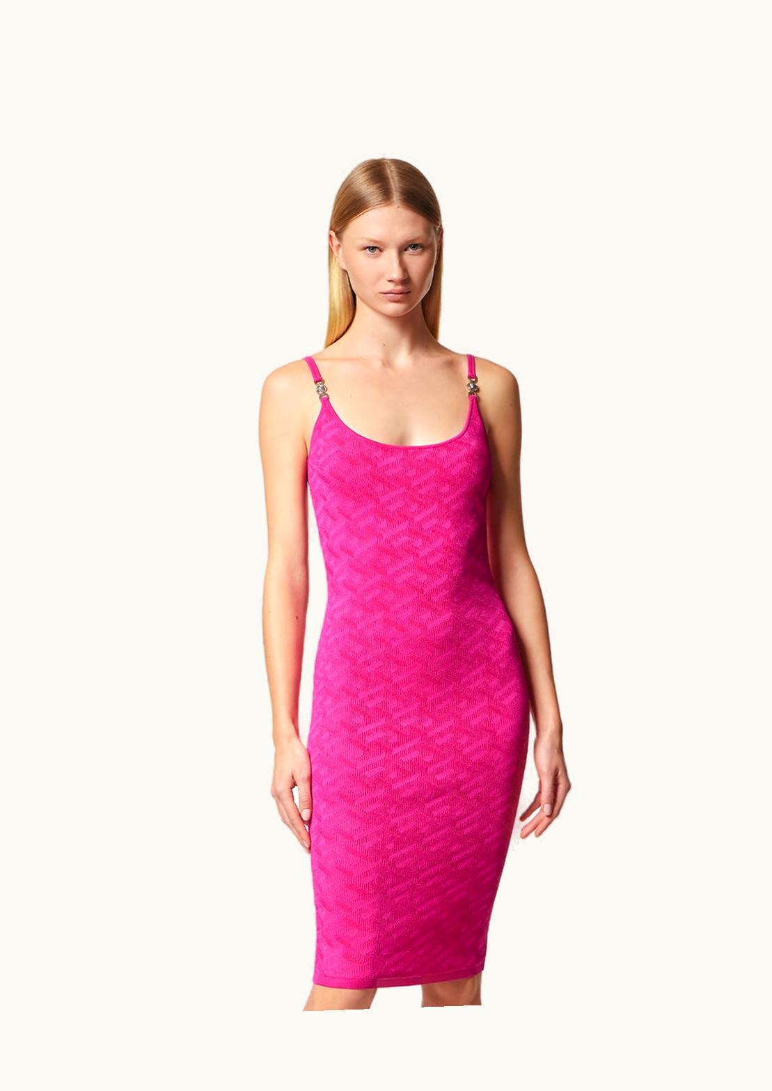 Versace Versace La Greca Medusa '95 Midi Dress Pink