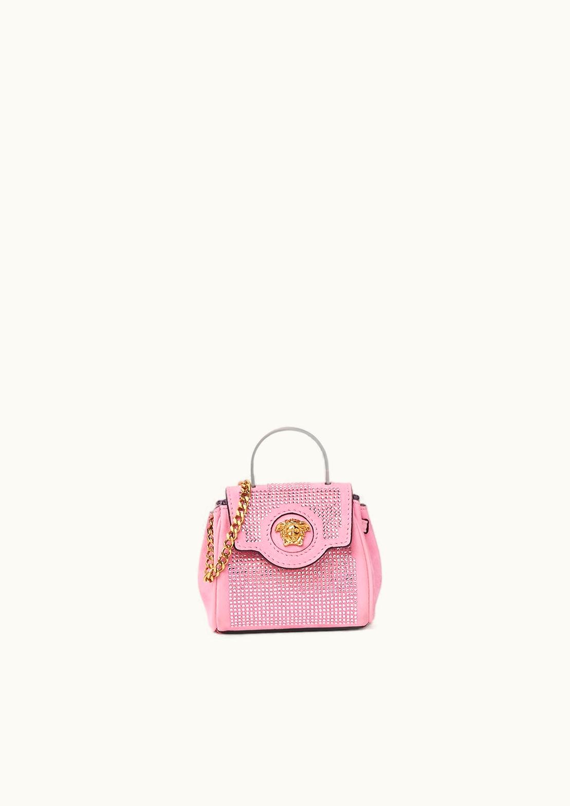 Versace Versace La Medusa Crystal Micro Bag Pink