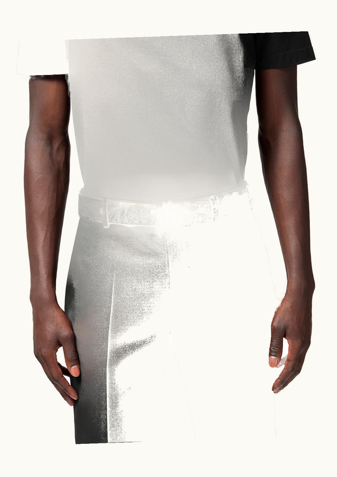 Versace Versace La Medusa Reversible Leather Belt Black, Gray