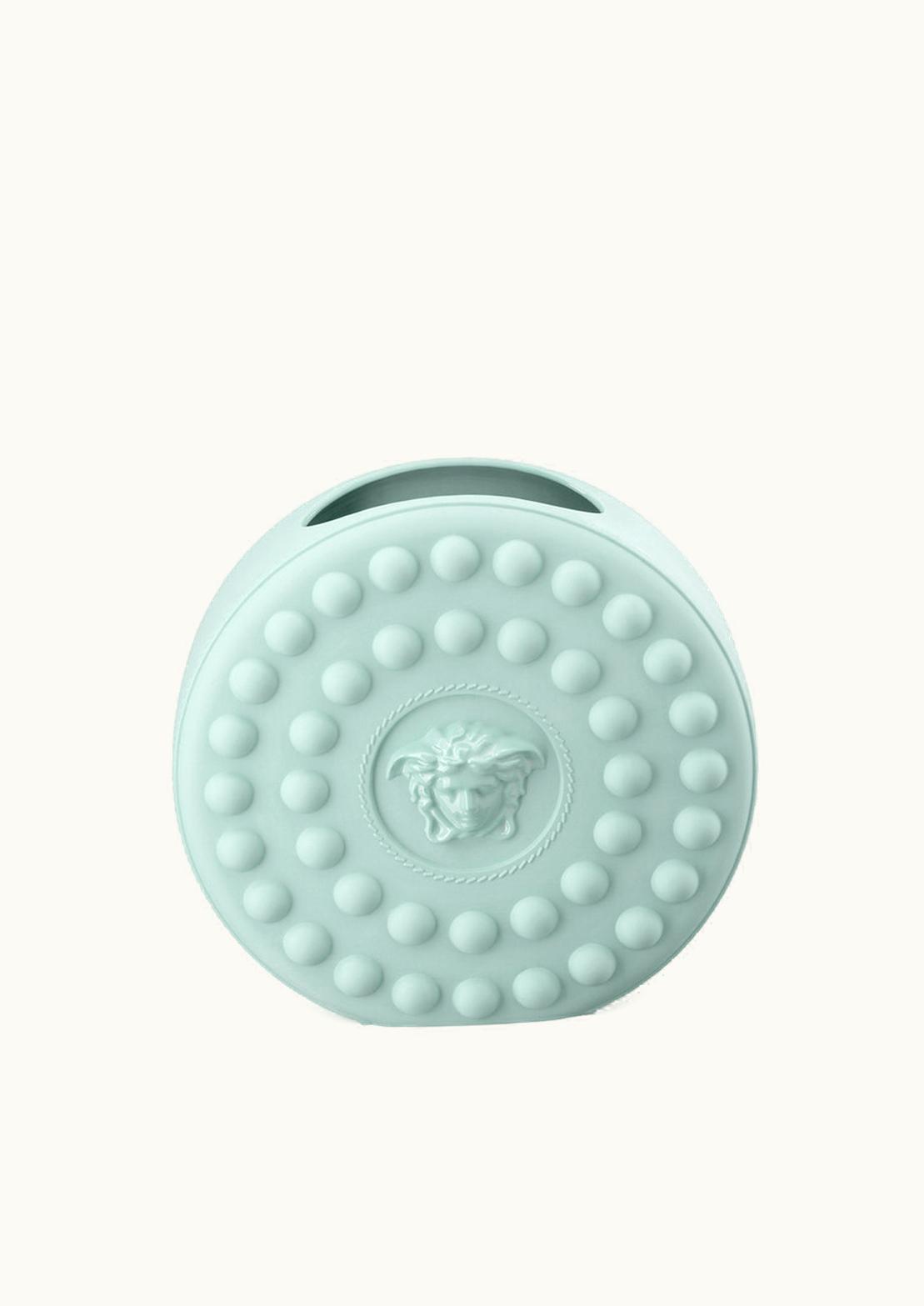 Versace Versace La Medusa Round Studded Vase Blue