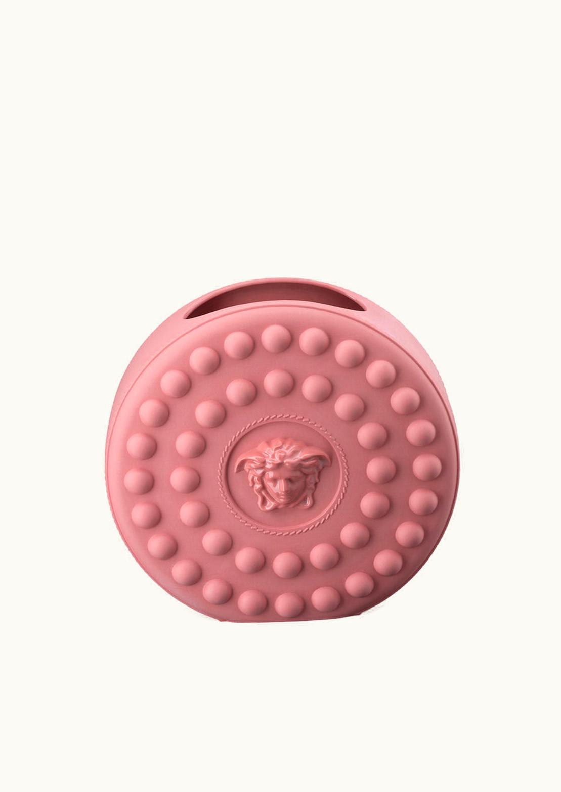 Versace Versace La Medusa Round Studded Vase Pink