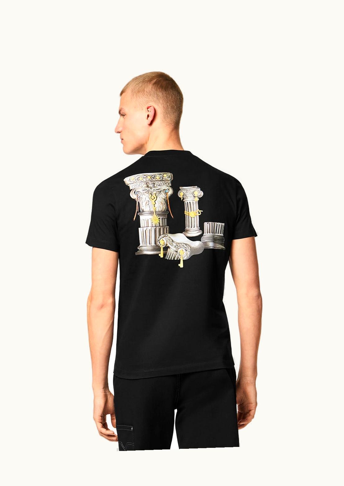 Versace Versace Le Colonne Graphic Logo T-Shirt Black