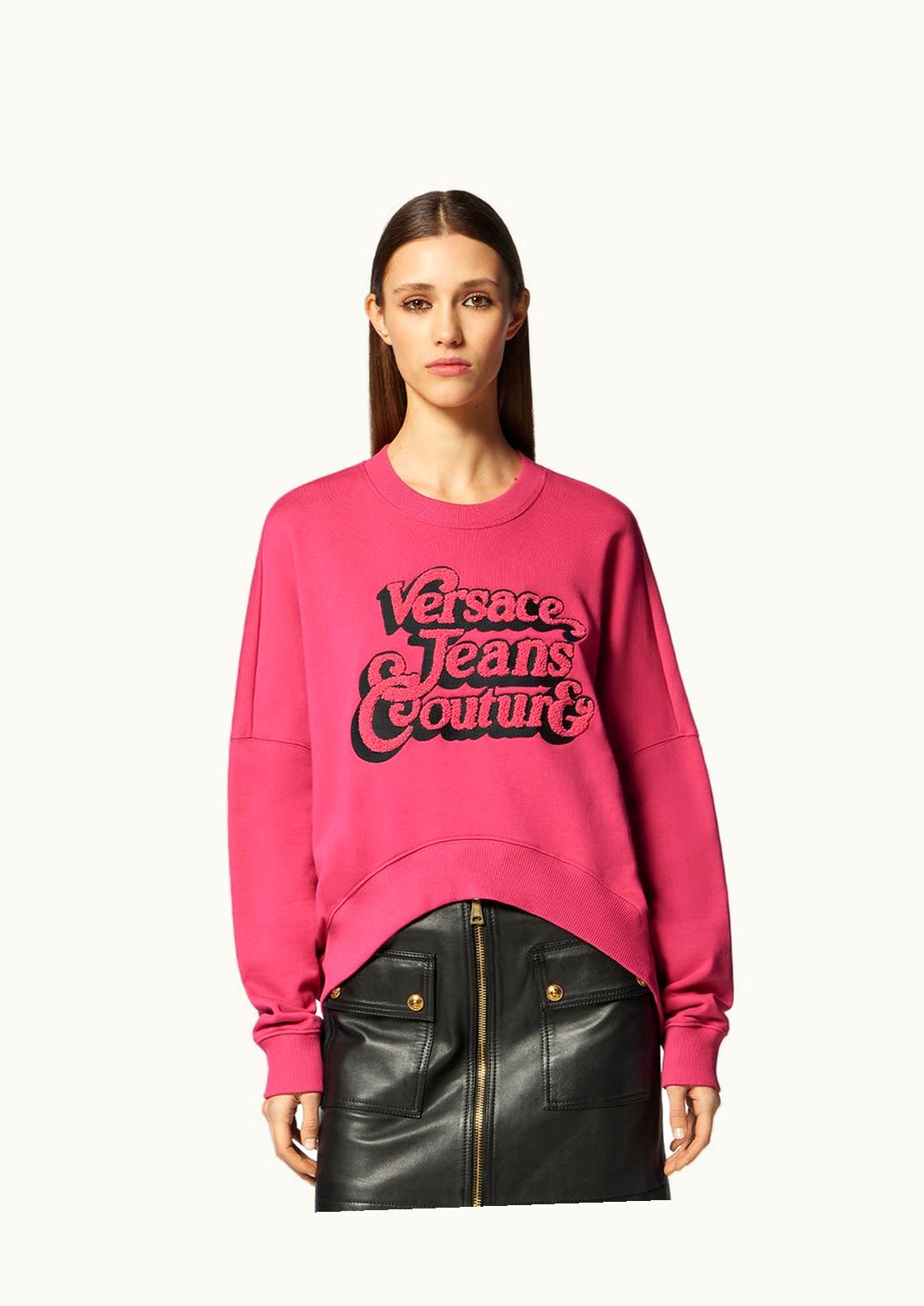 Versace Versace Logo Asymmetrical Sweatshirt Pink