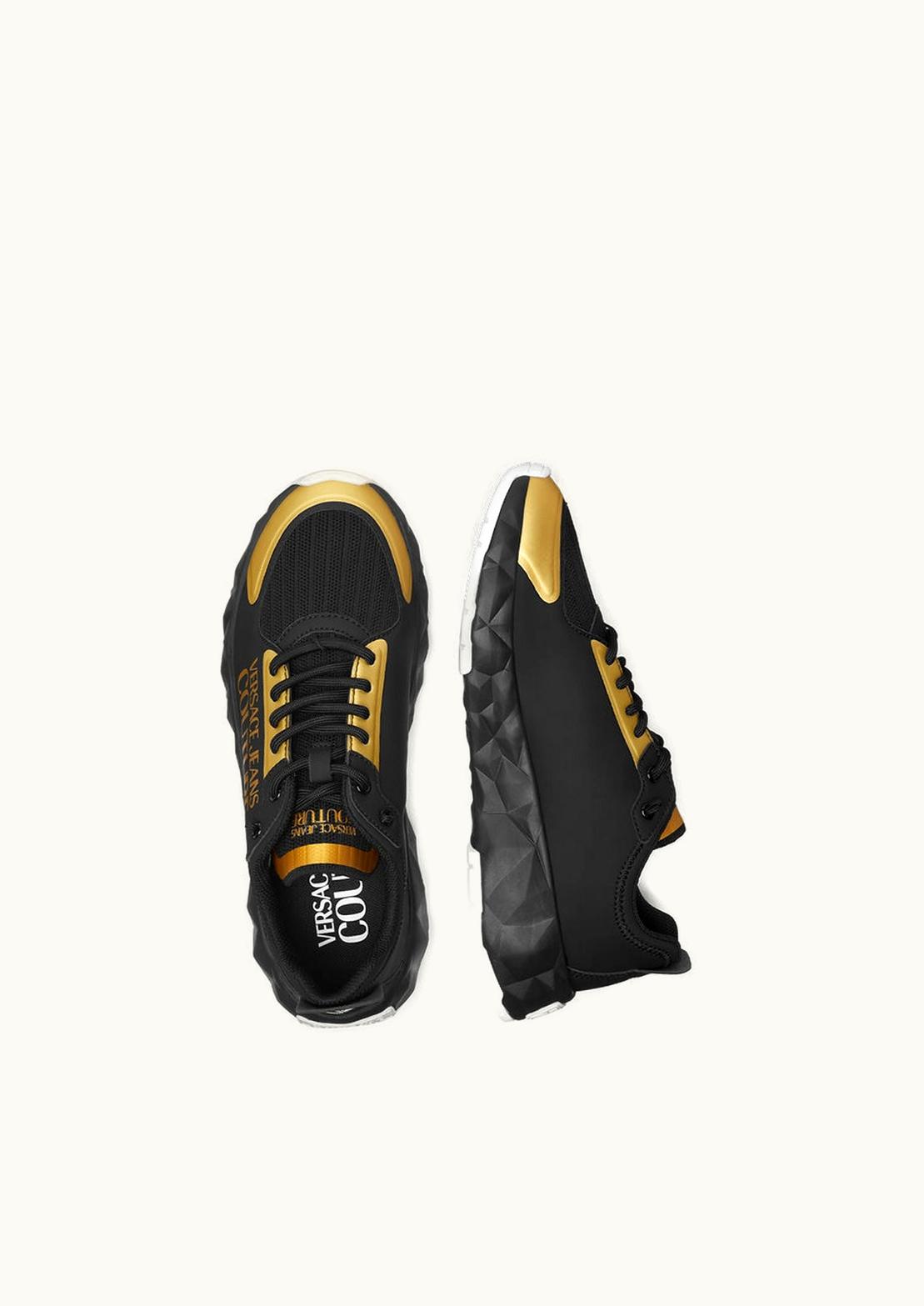 Versace Versace Logo Atom Trainers Black, Gold
