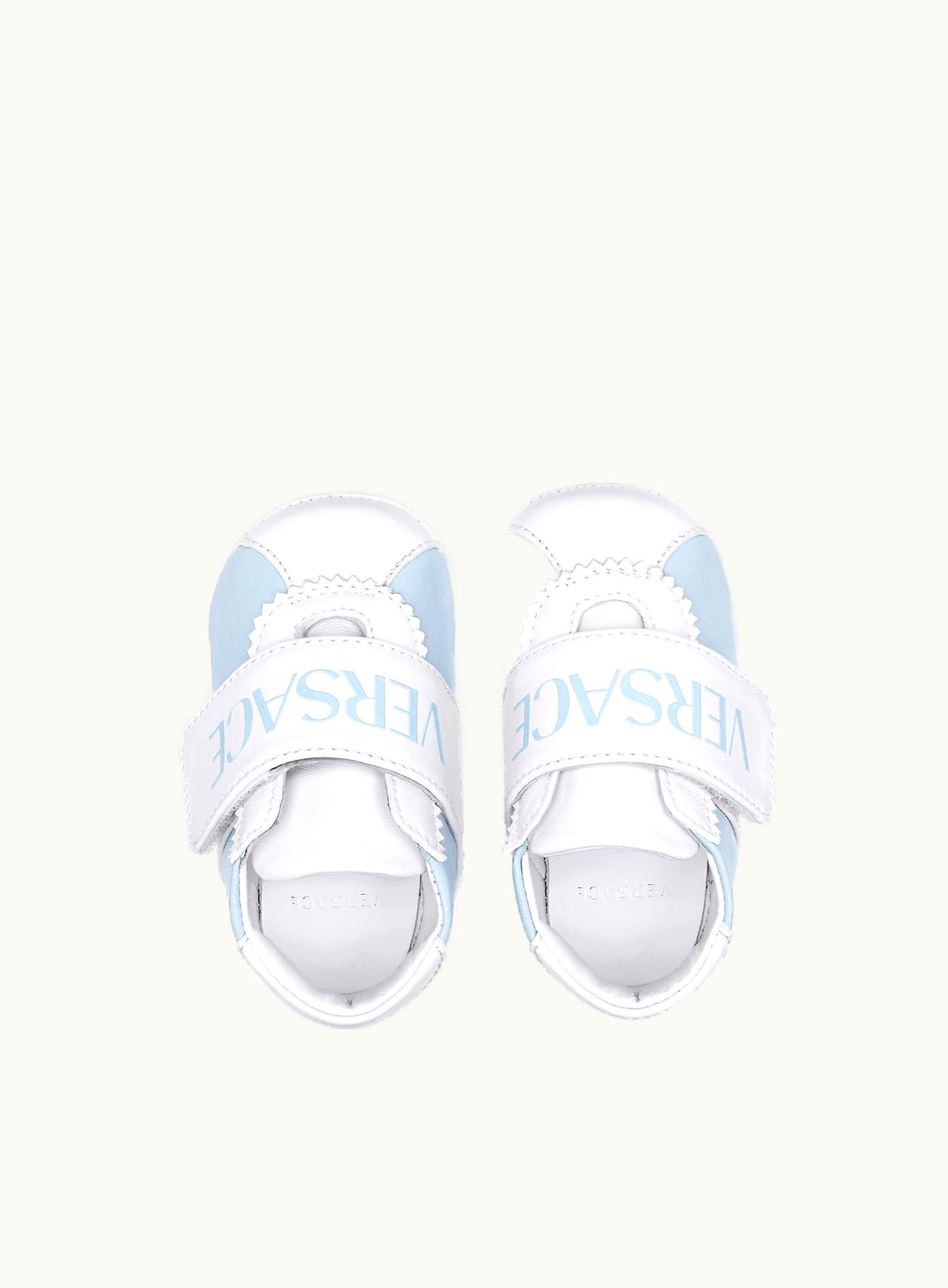 Versace Versace Logo Baby Trainers Blue, White