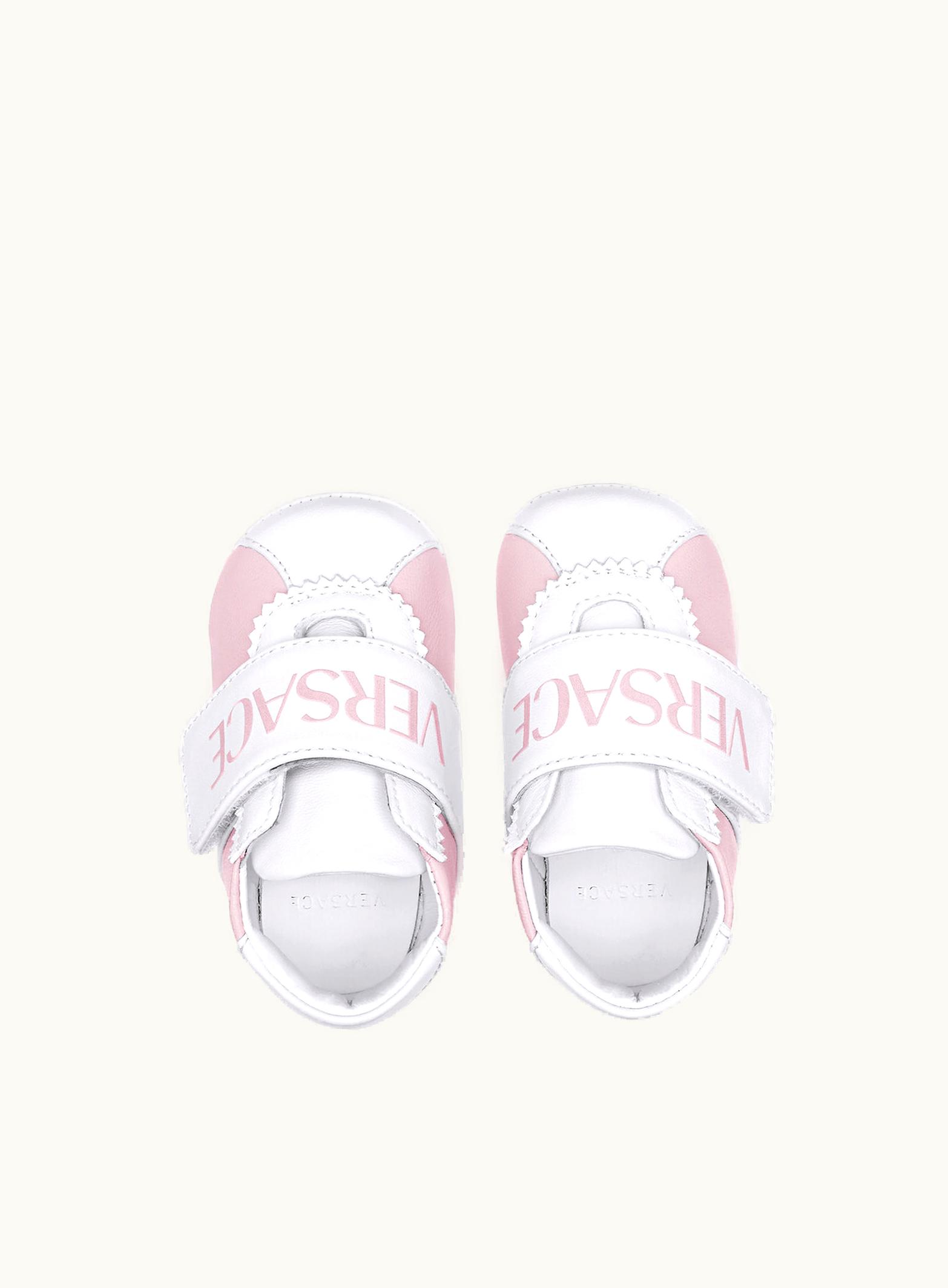 Versace Versace Logo Baby Trainers Pink