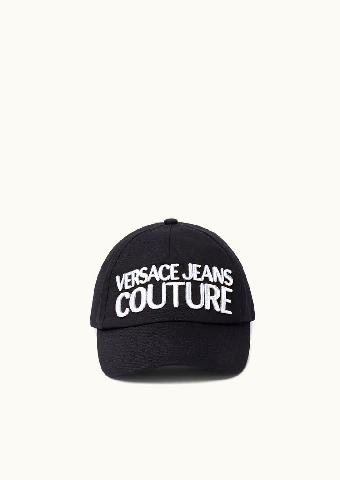 Versace Versace Logo Baseball Cap Print, Black