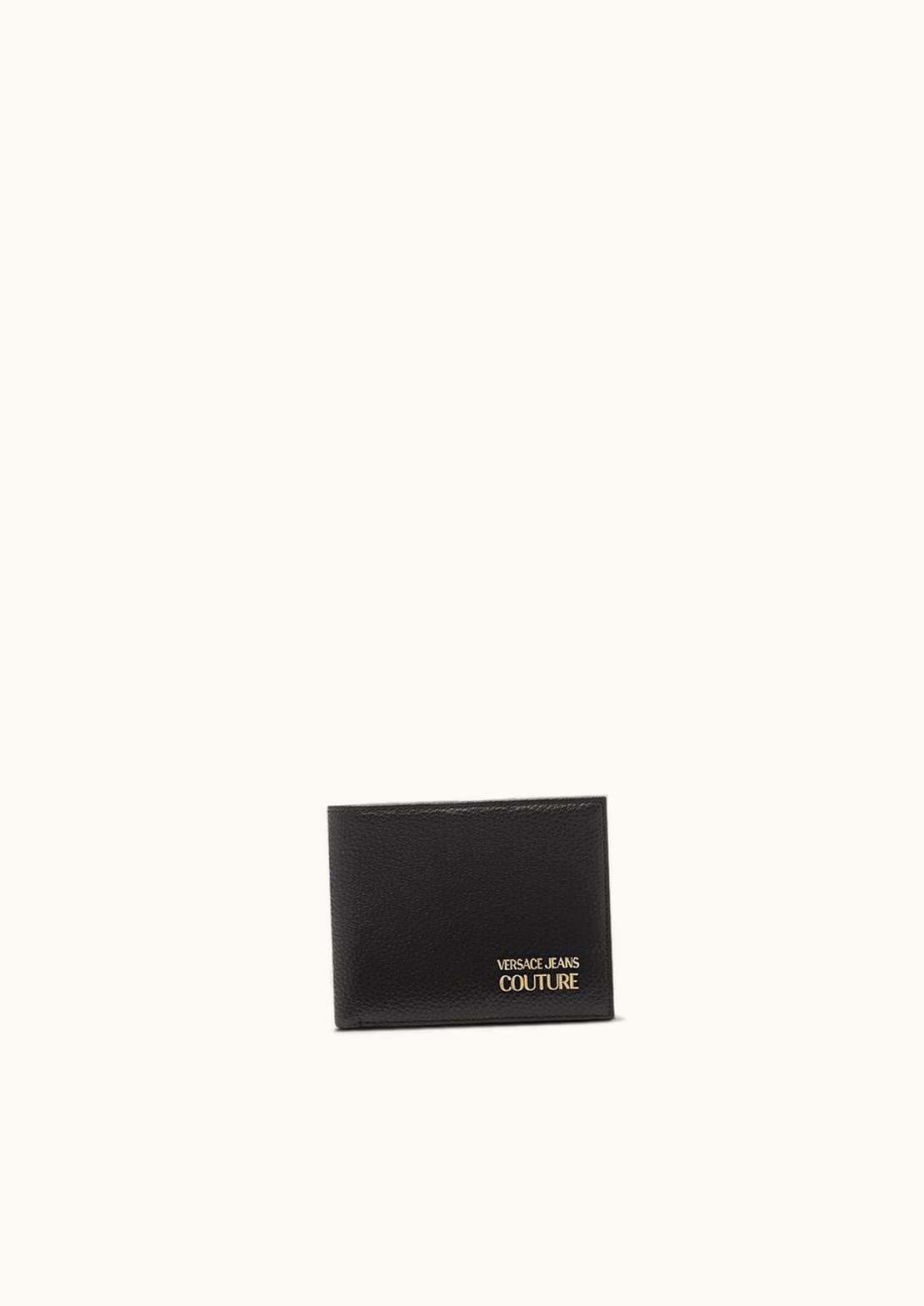 Versace Versace Logo Bifold Wallet Black, Print