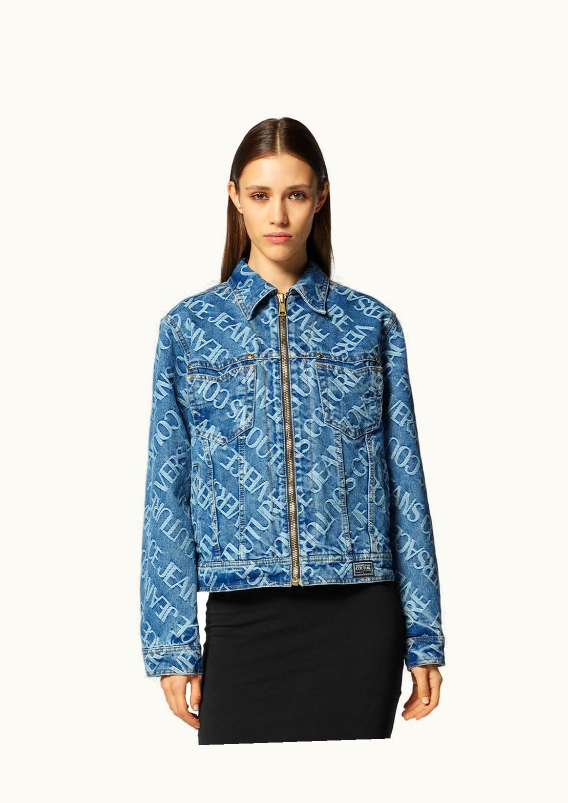 Versace Versace Logo Blouson Denim Jacket Blue