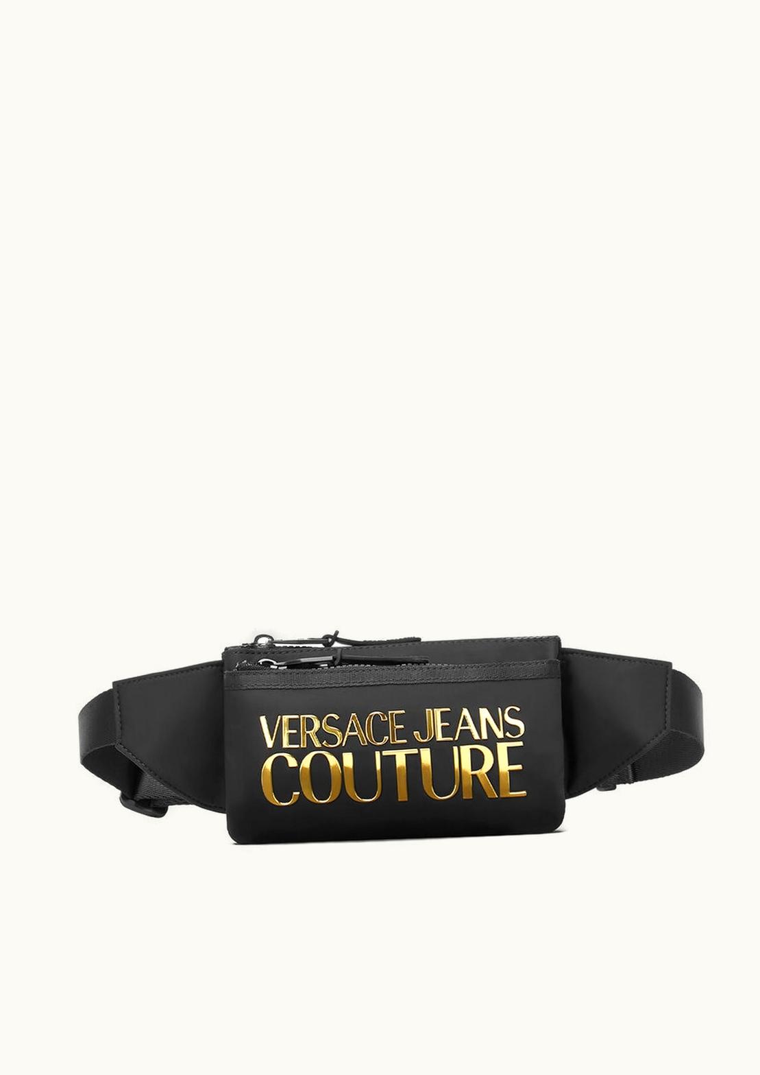 Versace Versace Logo Couture Belt Bag Black, Gold