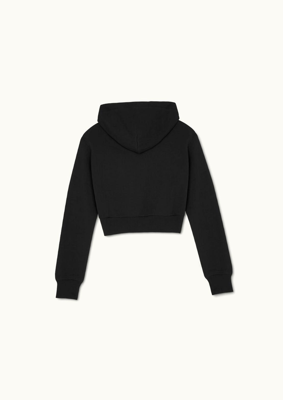 Versace Versace Logo Crop Hoodie Black, Gold