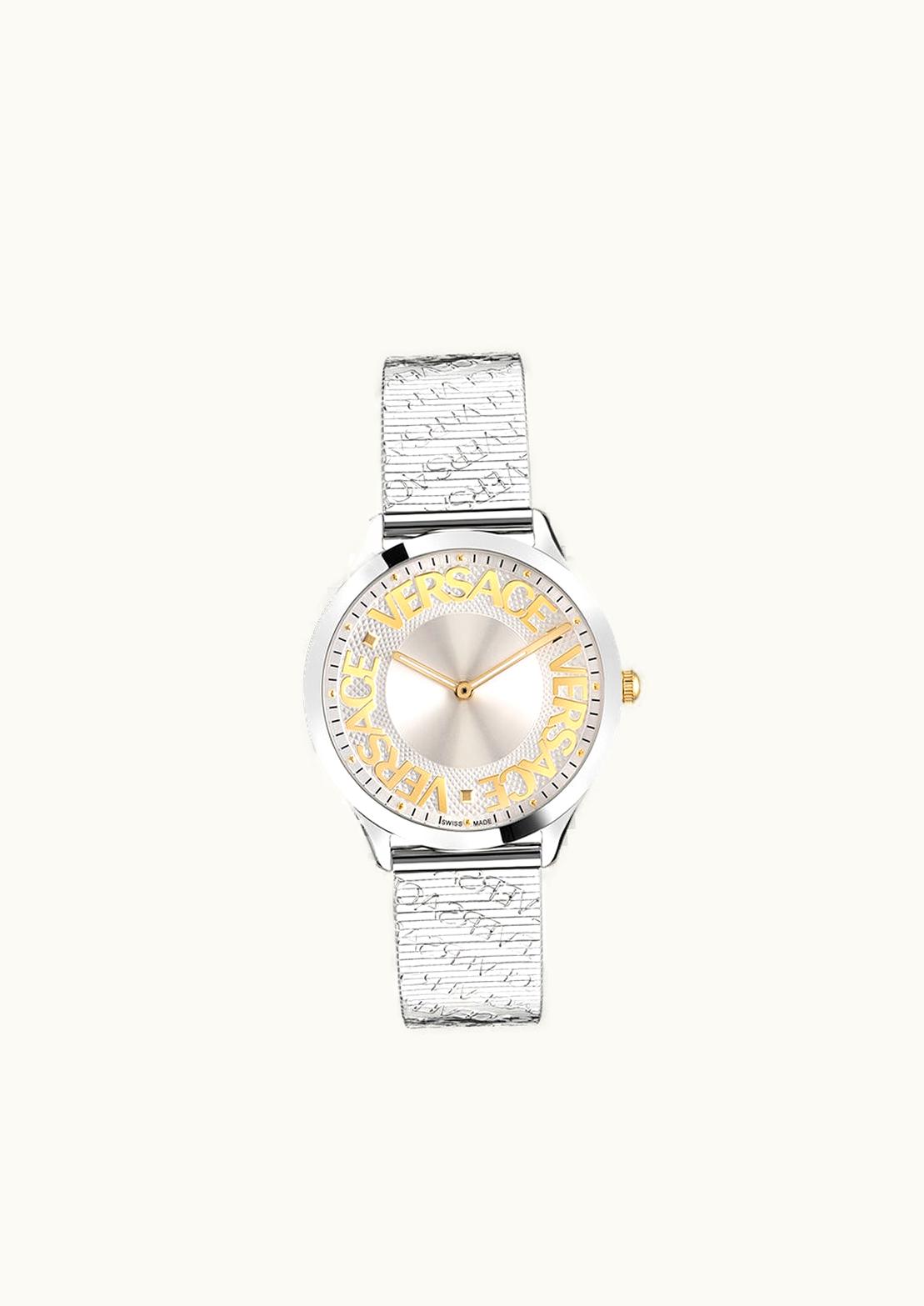 Versace Versace Logo Halo Watch Silver