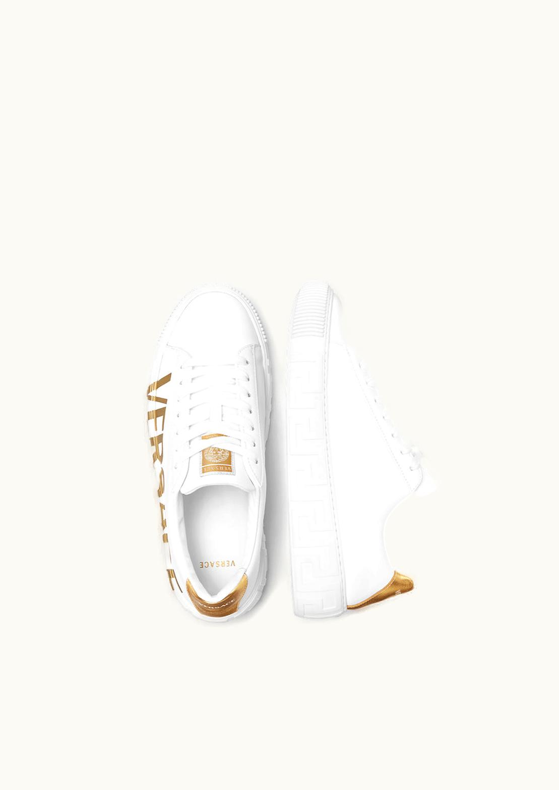 Versace Versace Logo La Greca Low-Top Trainers White