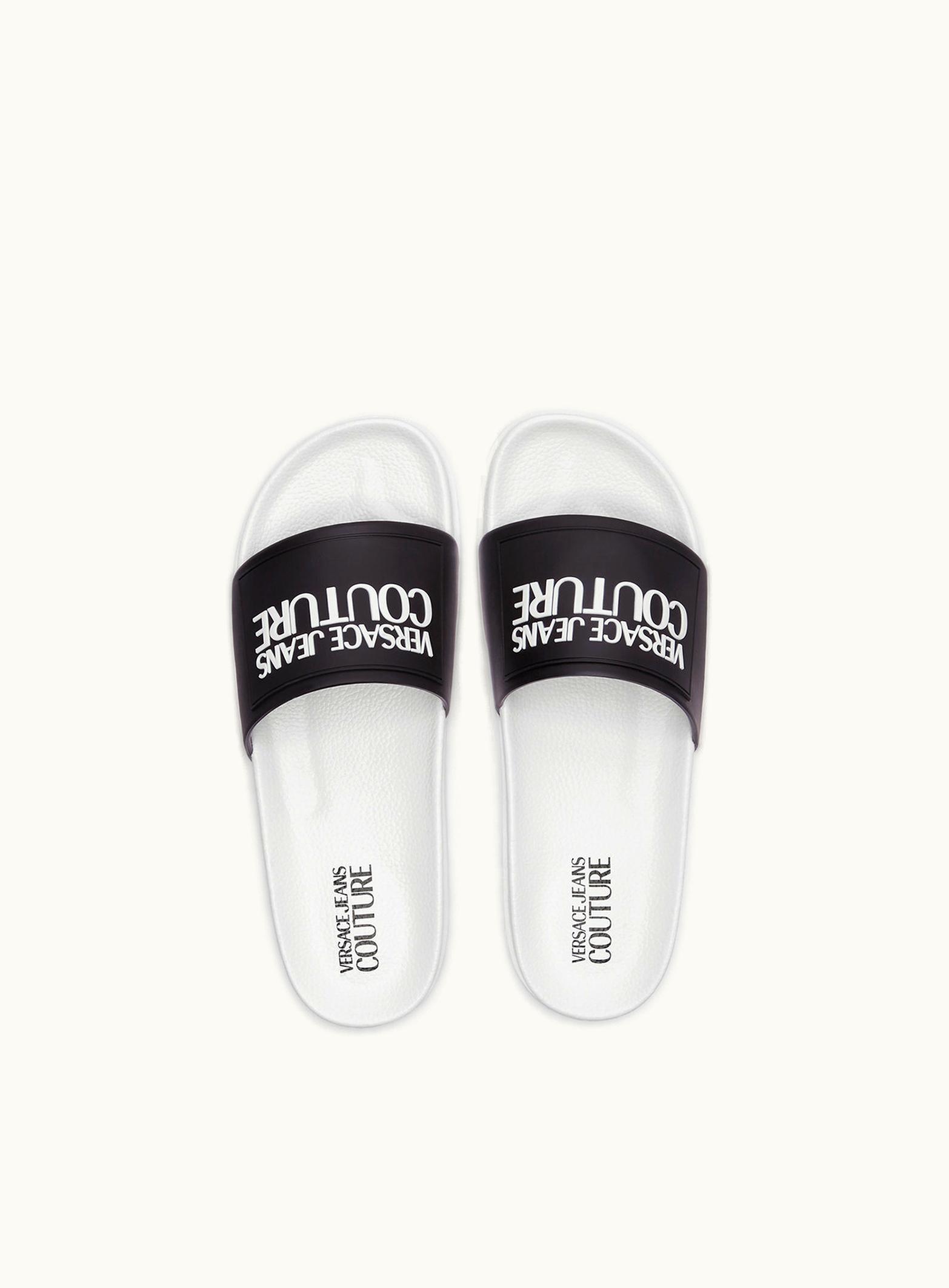 Versace Versace Logo Sliders Black, Print