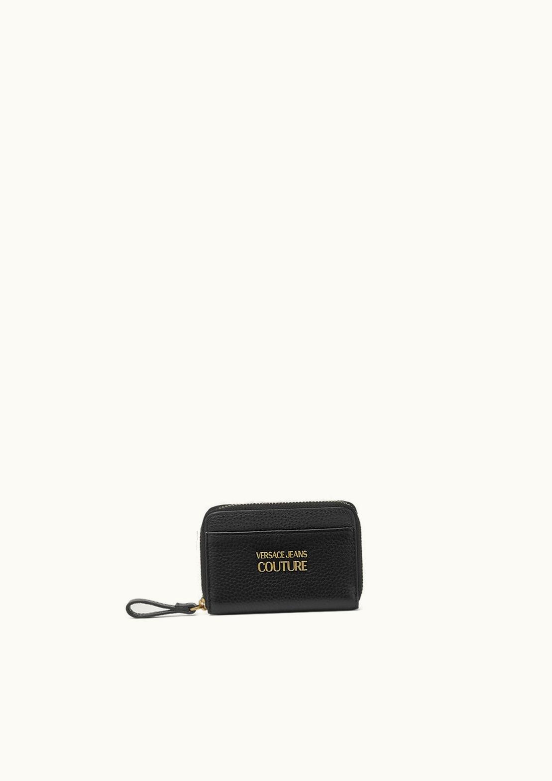 Versace Versace Logo Zip Wallet Black, Gold
